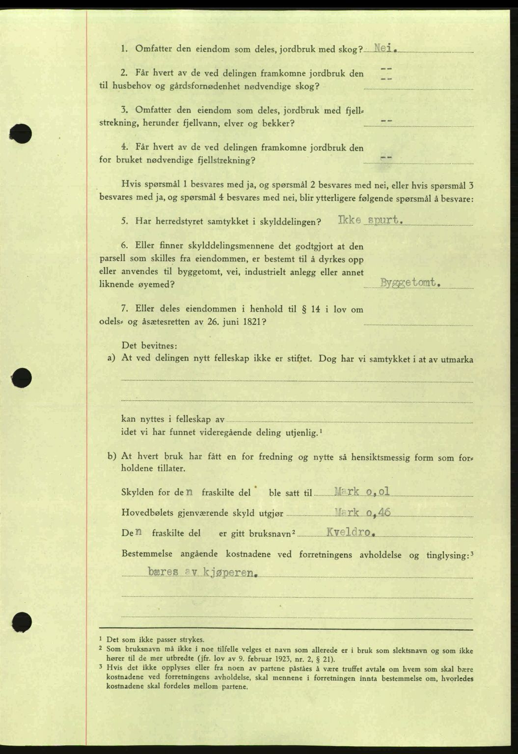 Nordmøre sorenskriveri, AV/SAT-A-4132/1/2/2Ca: Mortgage book no. A98, 1944-1944, Diary no: : 2138/1944