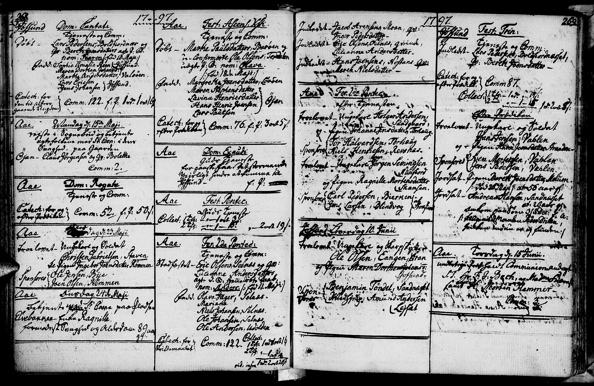 Ministerialprotokoller, klokkerbøker og fødselsregistre - Sør-Trøndelag, SAT/A-1456/655/L0673: Parish register (official) no. 655A02, 1780-1801, p. 268-269