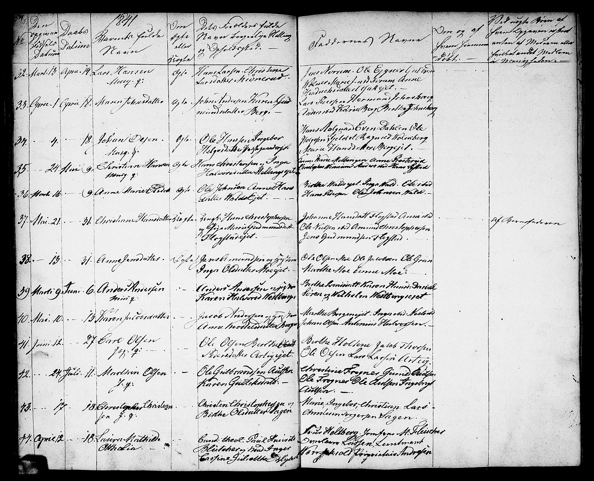 Sørum prestekontor Kirkebøker, AV/SAO-A-10303/F/Fa/L0004: Parish register (official) no. I 4, 1829-1845, p. 54