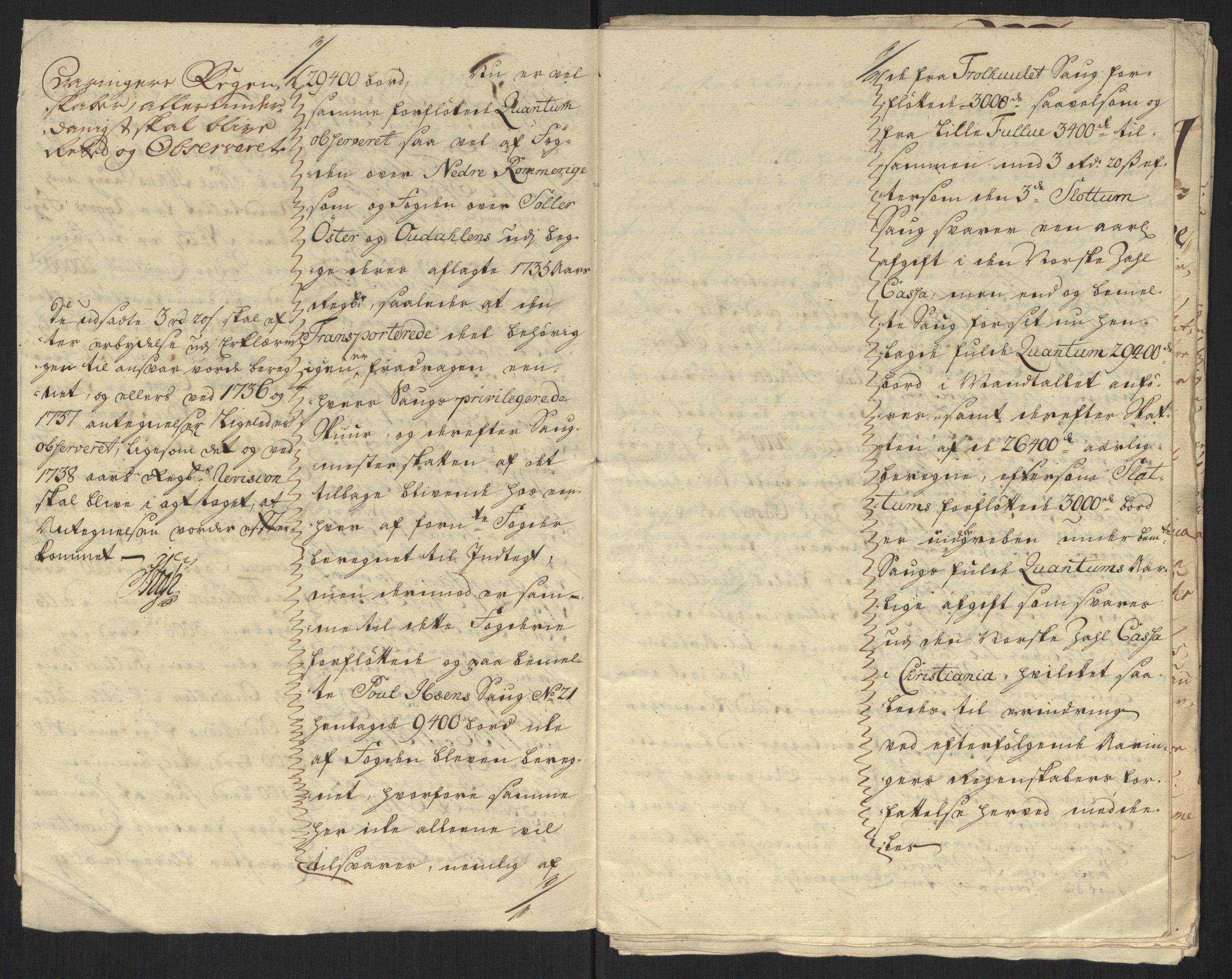 Rentekammeret inntil 1814, Reviderte regnskaper, Fogderegnskap, AV/RA-EA-4092/R10/L0474: Fogderegnskap Aker og Follo, 1735, p. 232