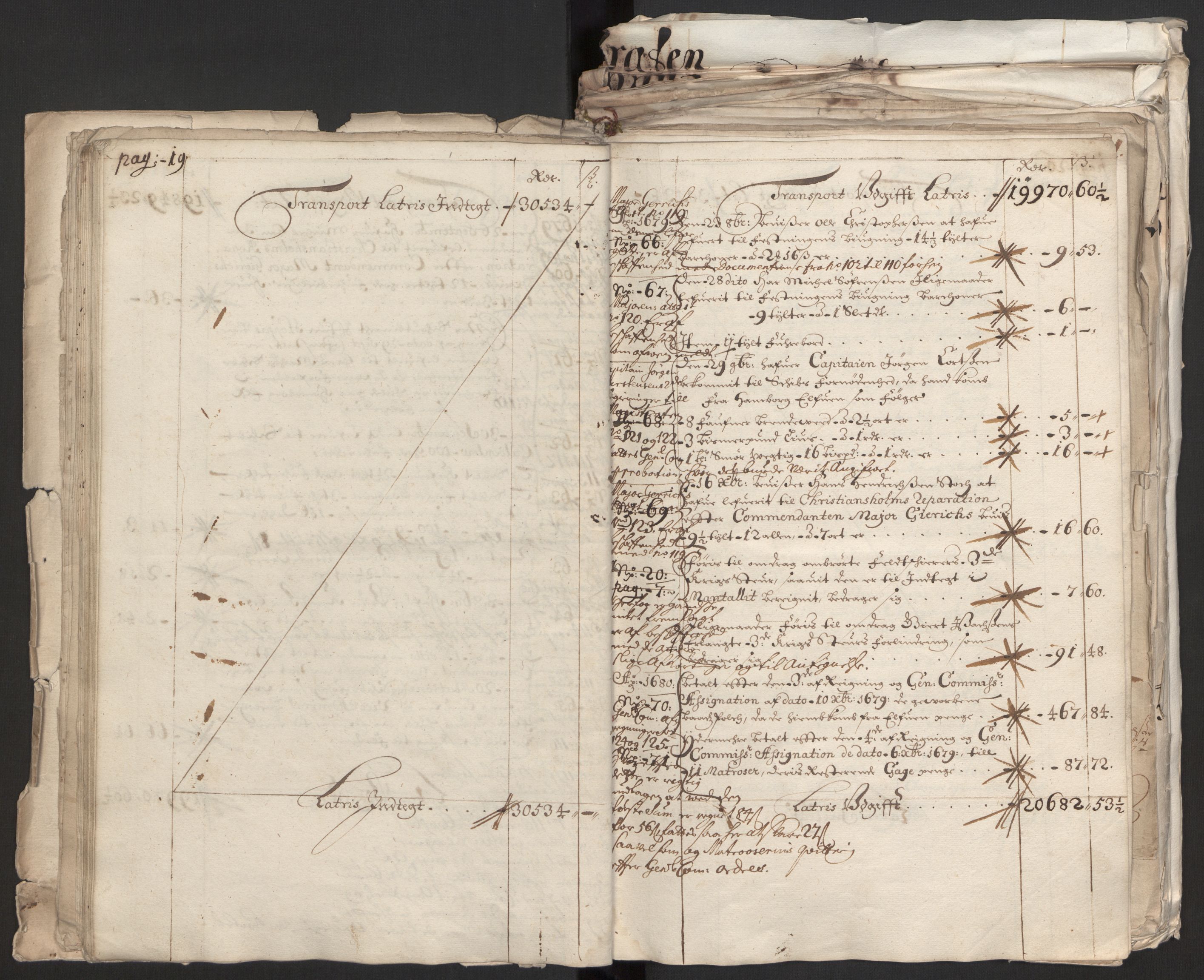 Rentekammeret inntil 1814, Reviderte regnskaper, Byregnskaper, AV/RA-EA-4066/R/Rm/L0258: [M1] Kontribusjonsregnskap, 1664-1700, p. 31