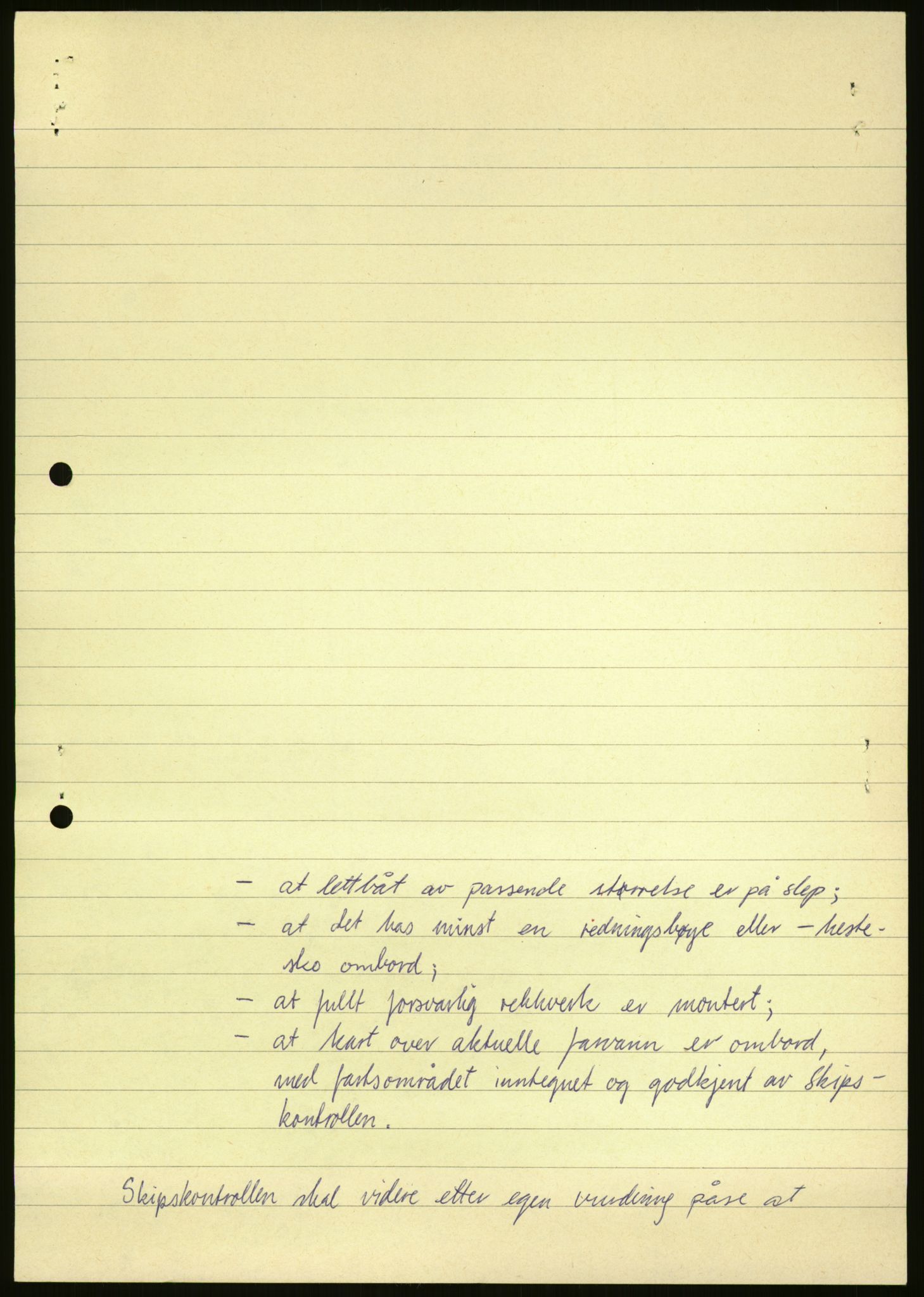 Sjøfartsdirektoratet med forløpere, generelt arkiv, AV/RA-S-1407/D/Du/Duc/L0642/0001: Skipskontrollen - Forskrifter / Forskrift om utleiebåter (2 mapper), 1978-1987, p. 301