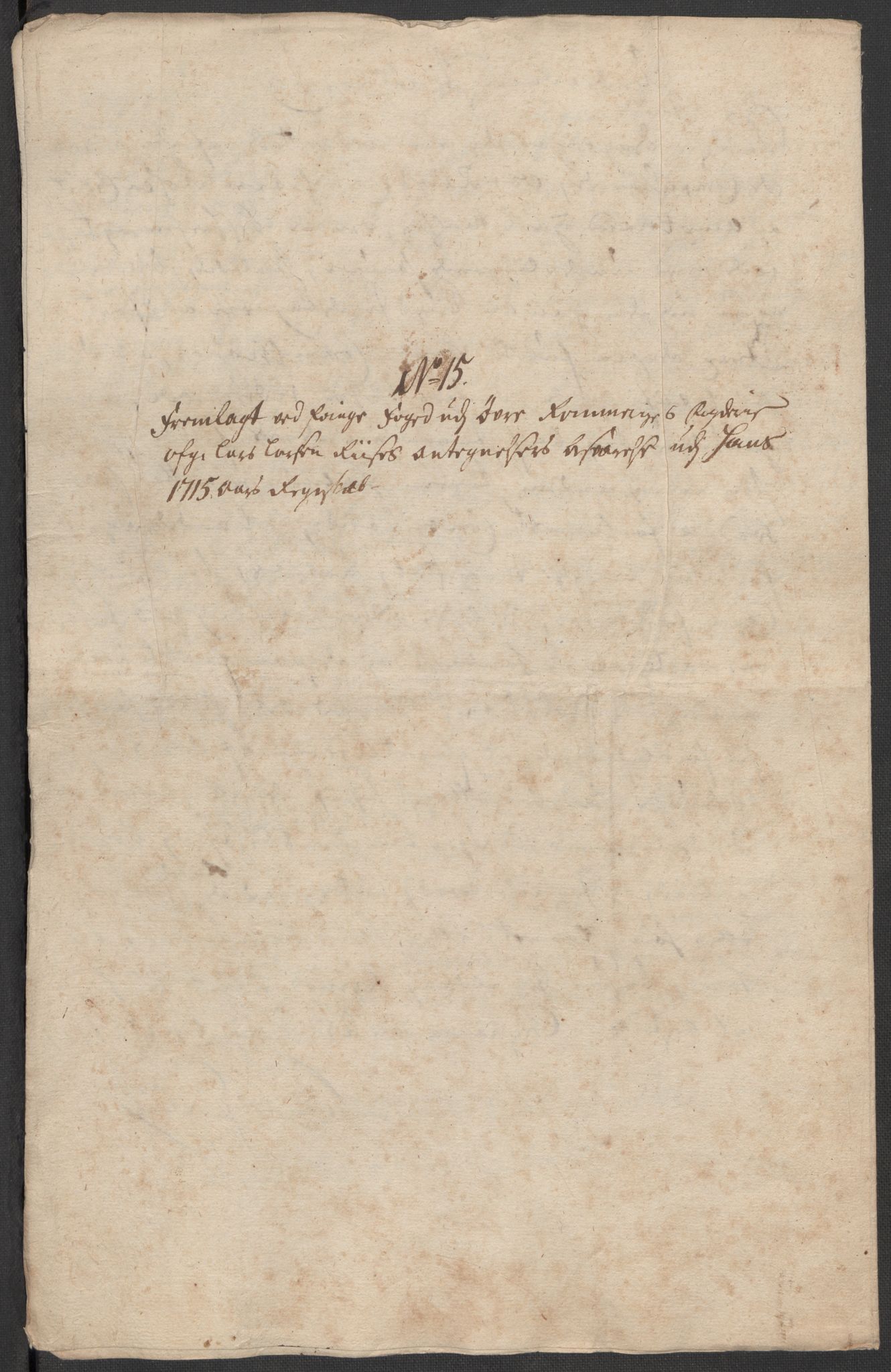 Rentekammeret inntil 1814, Reviderte regnskaper, Fogderegnskap, AV/RA-EA-4092/R12/L0724: Fogderegnskap Øvre Romerike, 1715, p. 209