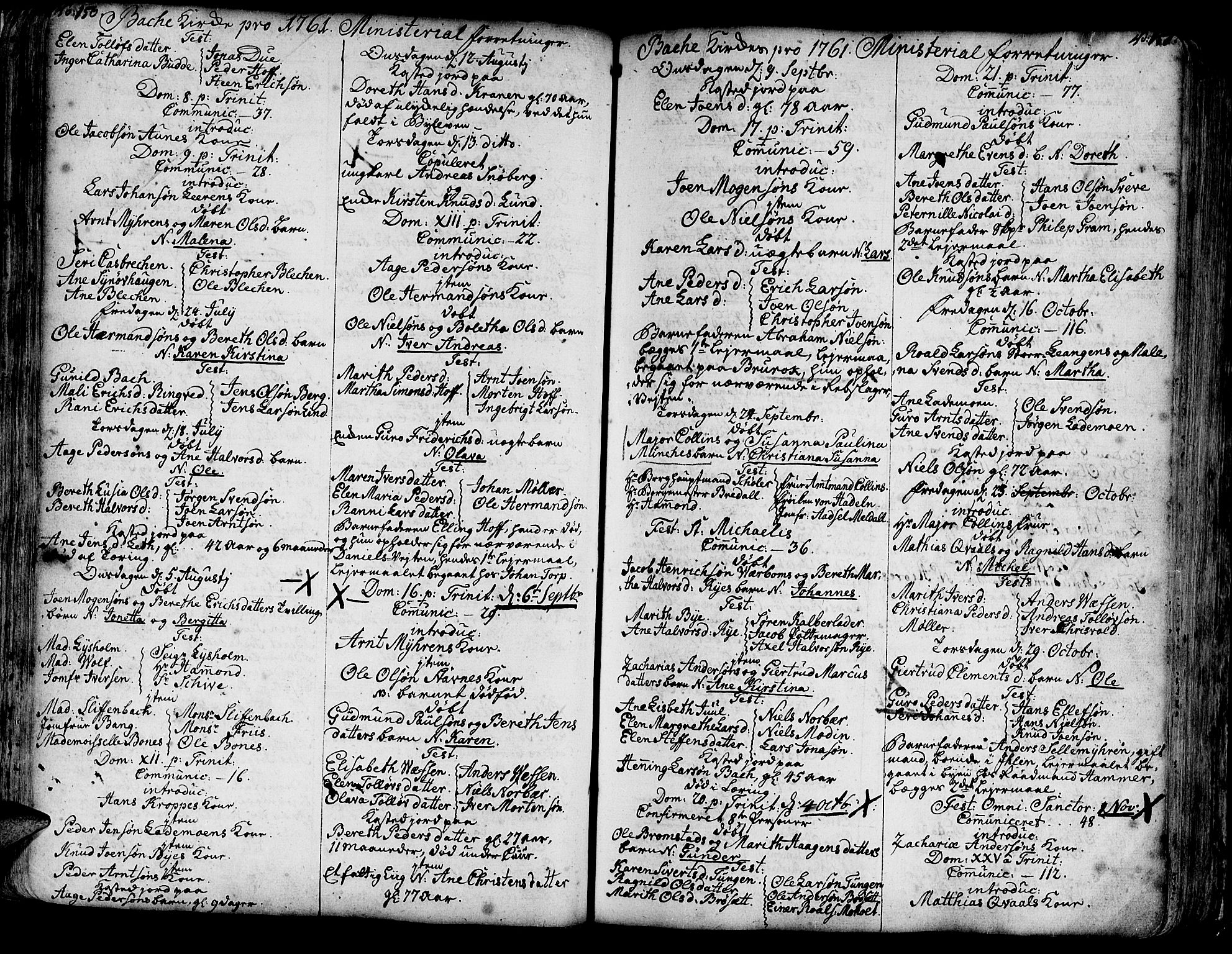 Ministerialprotokoller, klokkerbøker og fødselsregistre - Sør-Trøndelag, SAT/A-1456/606/L0276: Parish register (official) no. 606A01 /2, 1727-1779, p. 150-151