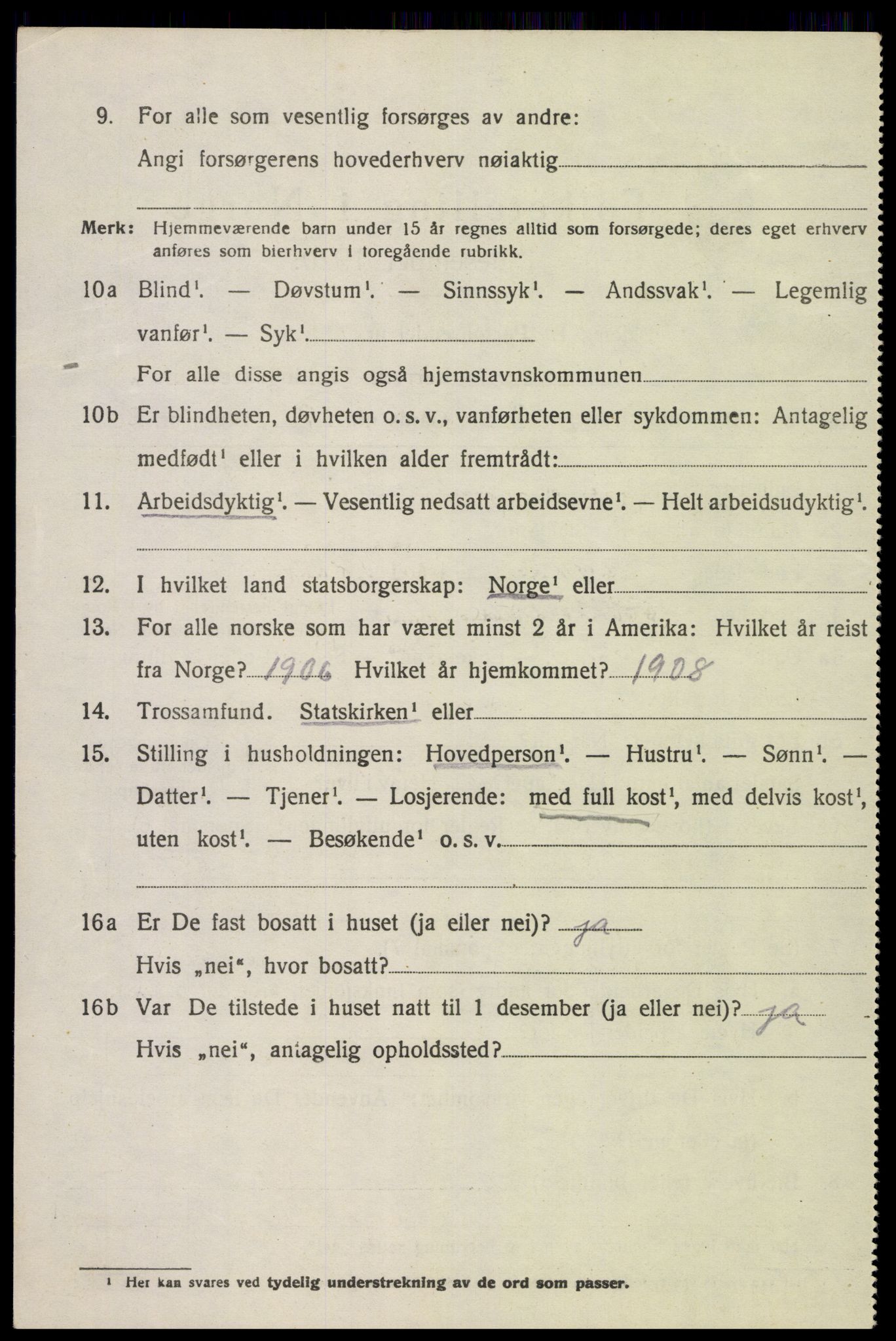 SAK, 1920 census for Kvinesdal, 1920, p. 1946