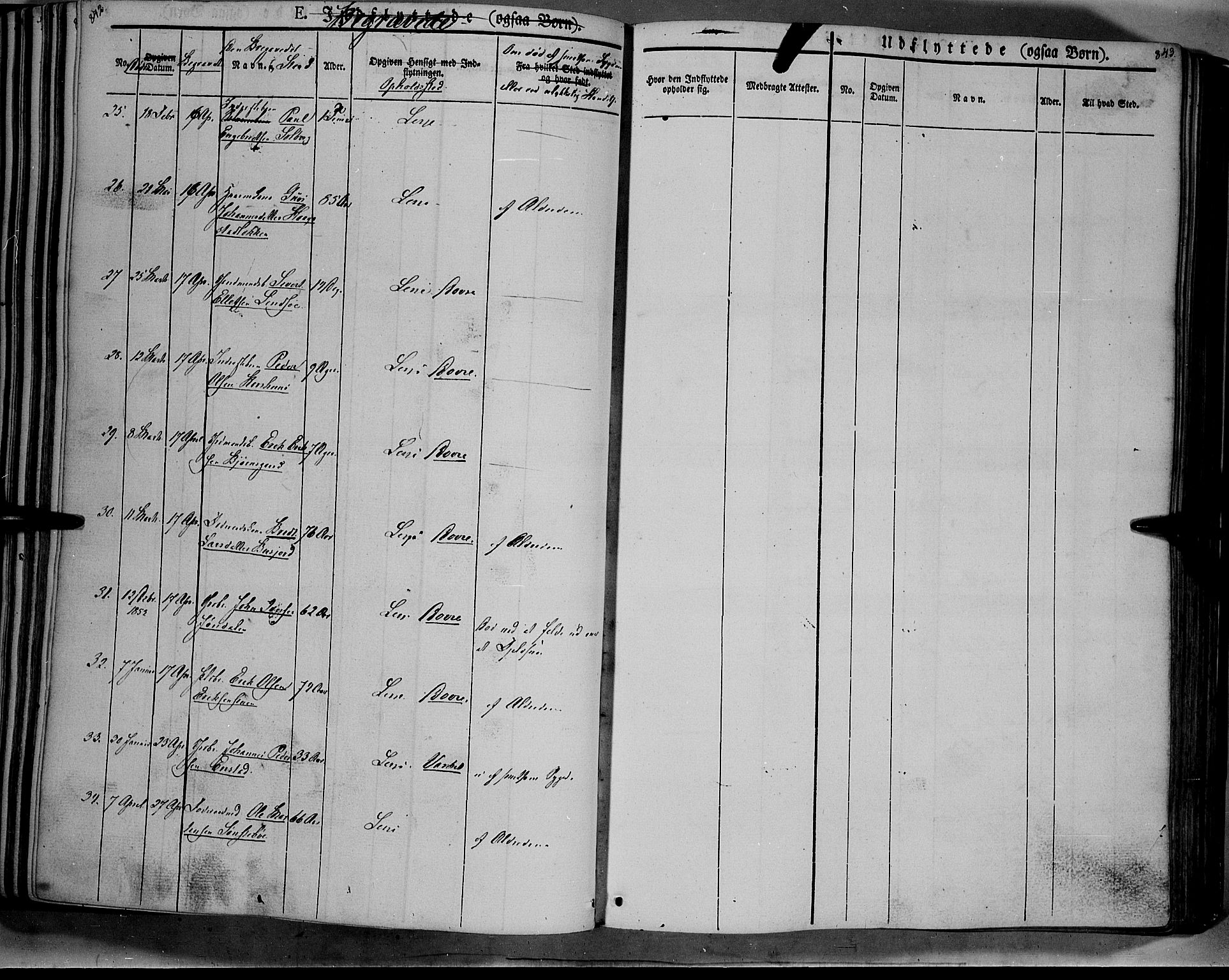 Lesja prestekontor, AV/SAH-PREST-068/H/Ha/Haa/L0006: Parish register (official) no. 6B, 1843-1854, p. 842-843