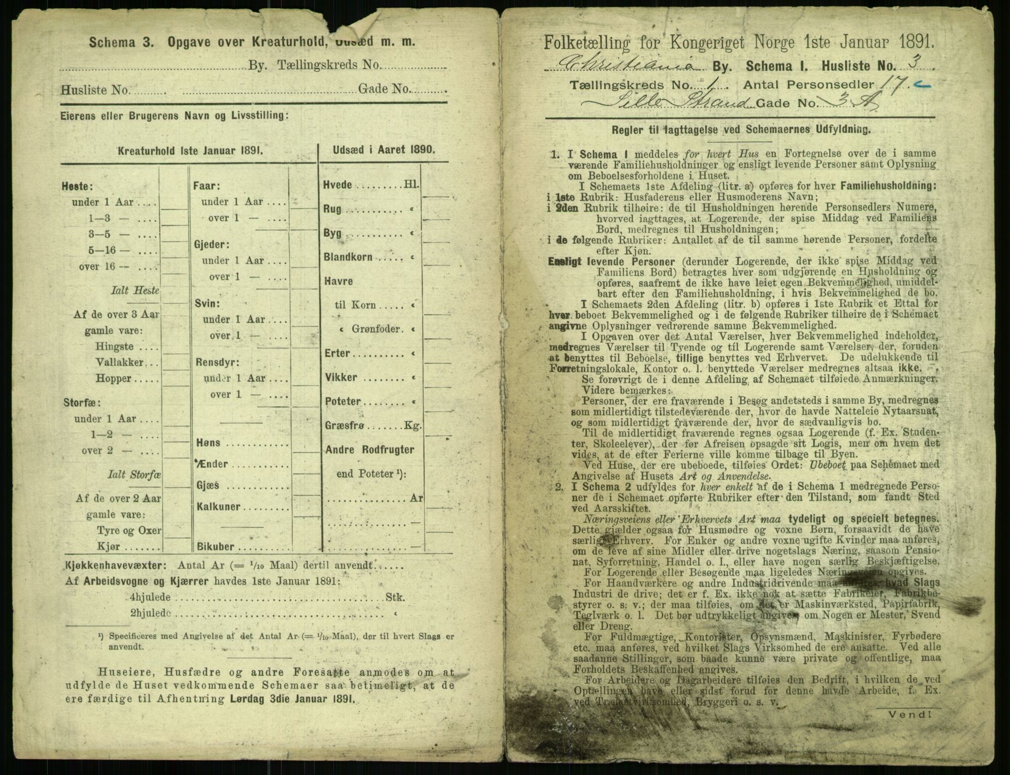 RA, 1891 census for 0301 Kristiania, 1891, p. 204