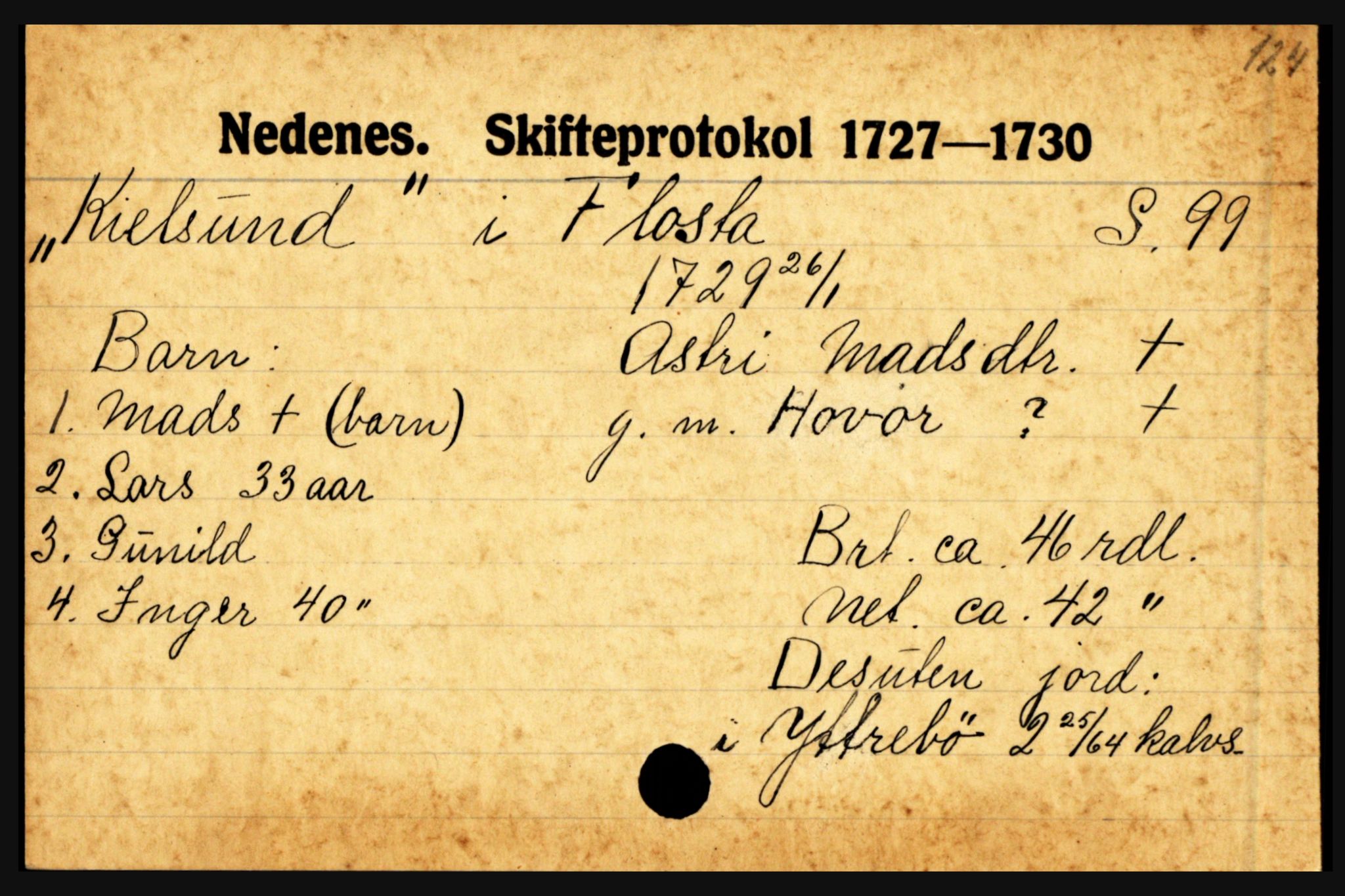 Nedenes sorenskriveri før 1824, SAK/1221-0007/H, p. 14681