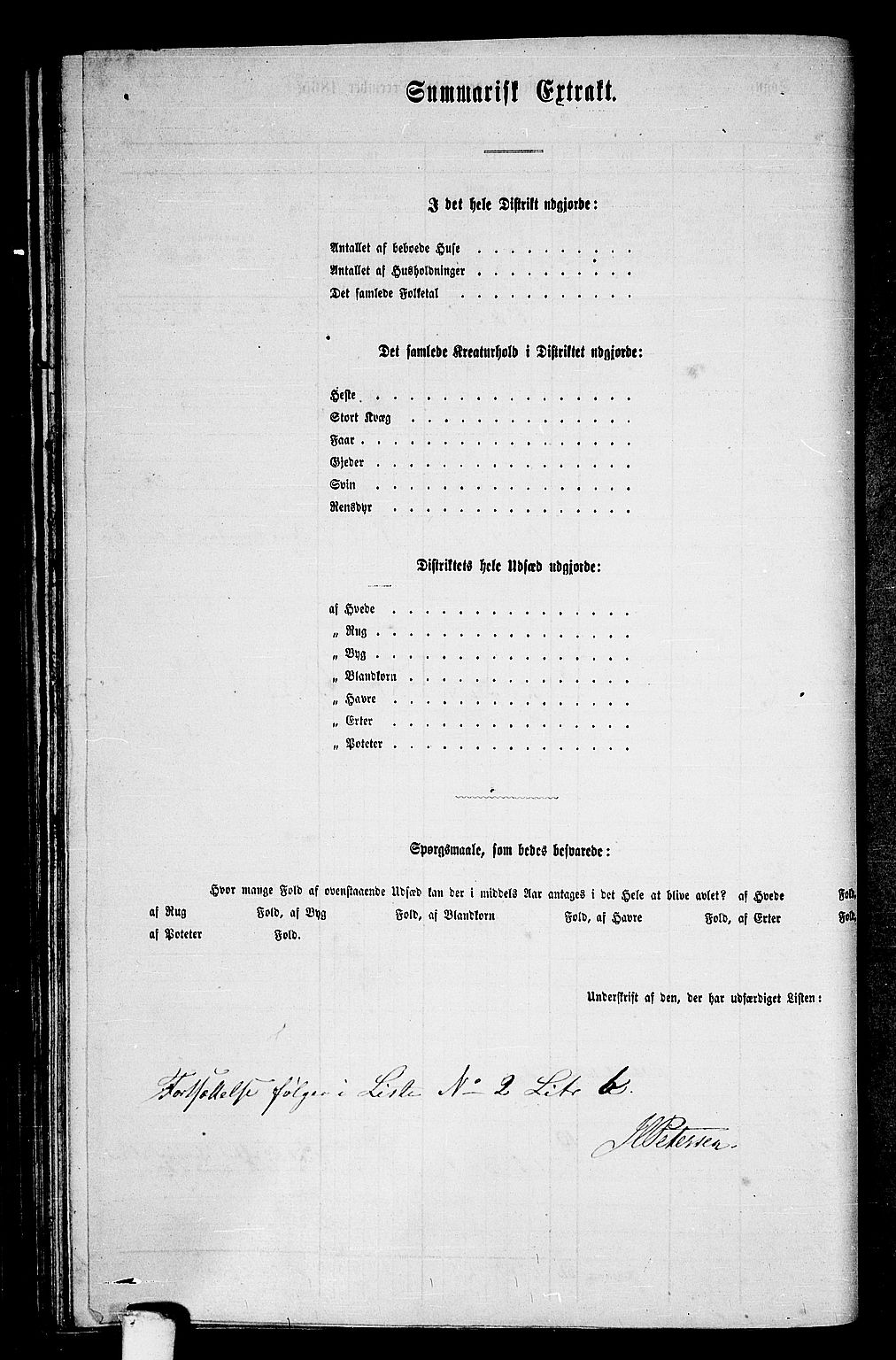 RA, 1865 census for Vega, 1865, p. 43
