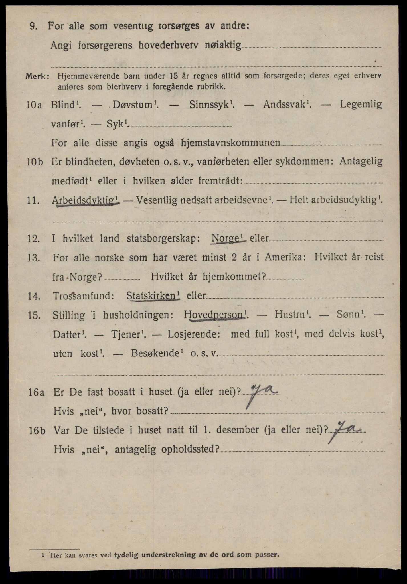 SAT, 1920 census for Grip, 1920, p. 109