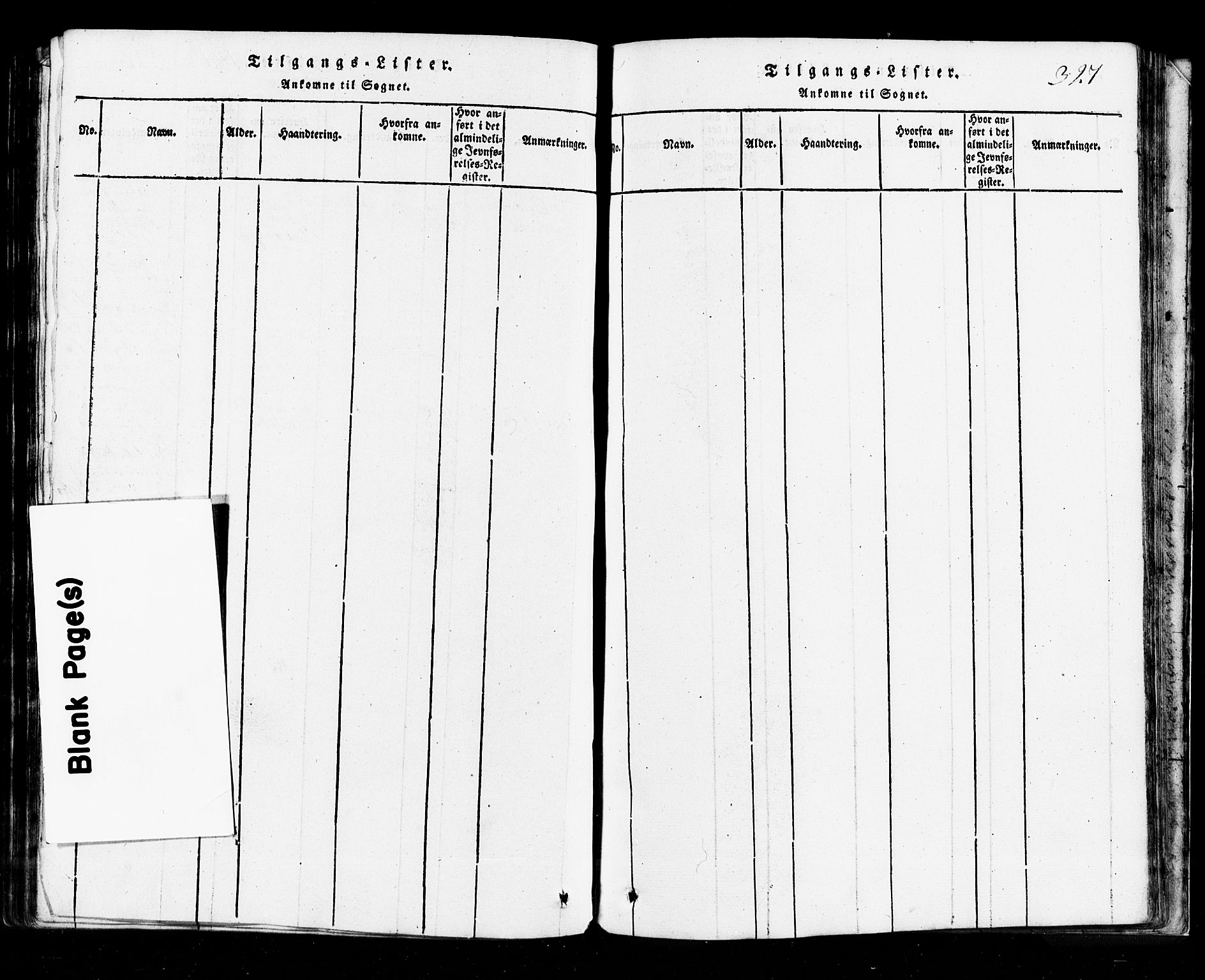 Hurum kirkebøker, AV/SAKO-A-229/G/Ga/L0001: Parish register (copy) no. I 1, 1816-1826, p. 327