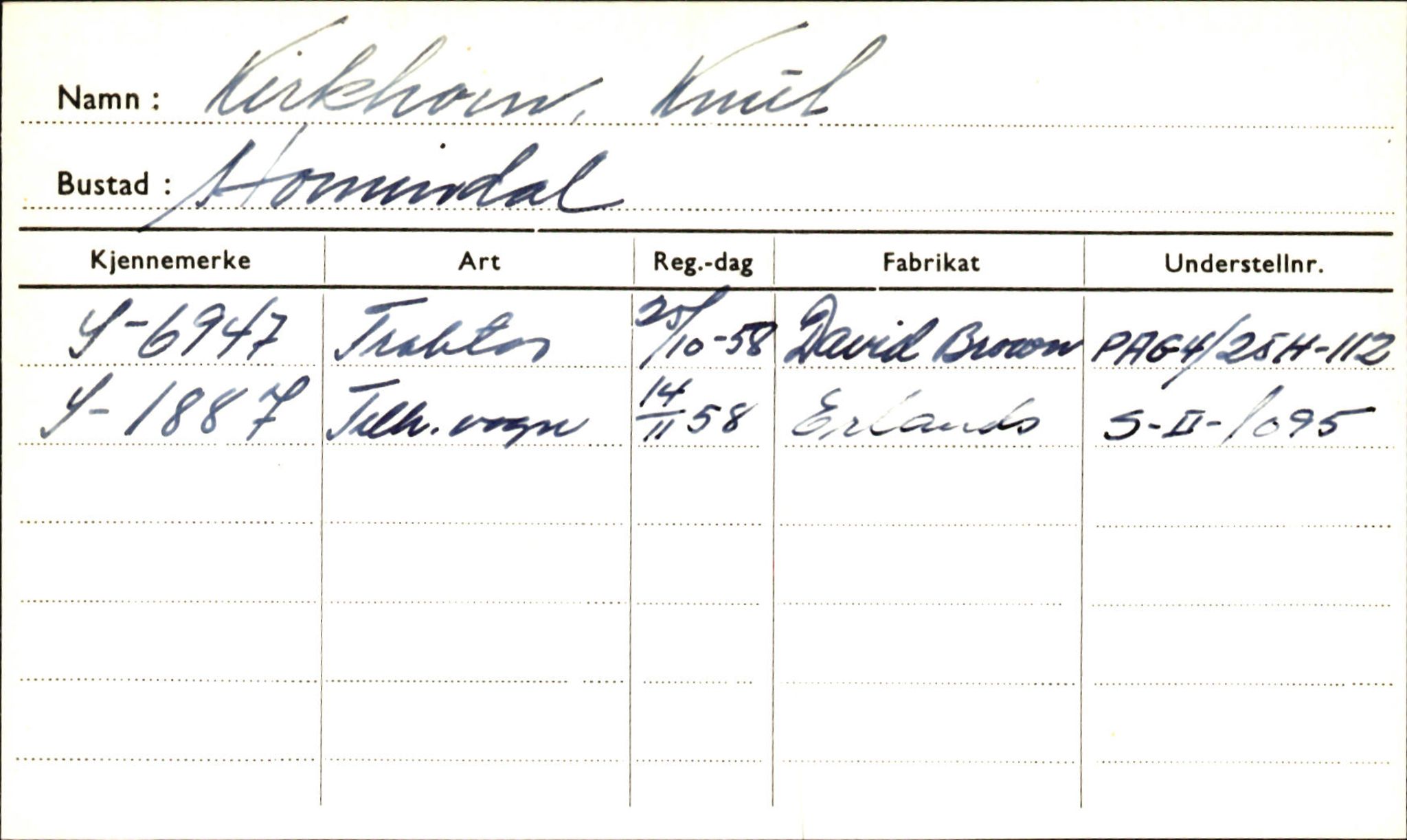 Statens vegvesen, Sogn og Fjordane vegkontor, AV/SAB-A-5301/4/F/L0001B: Eigarregister Fjordane til 1.6.1961, 1930-1961, p. 70