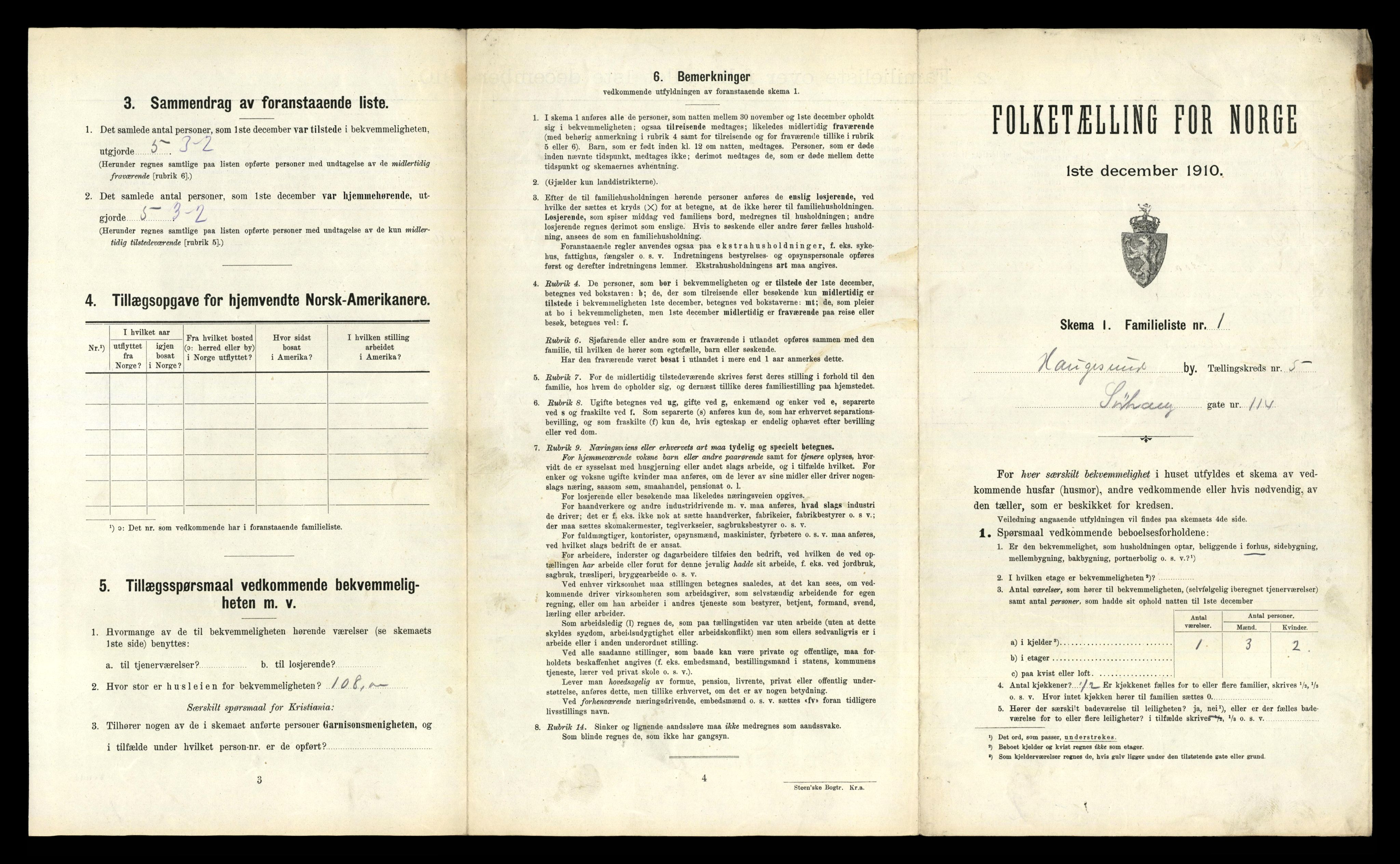 RA, 1910 census for Haugesund, 1910, p. 4004