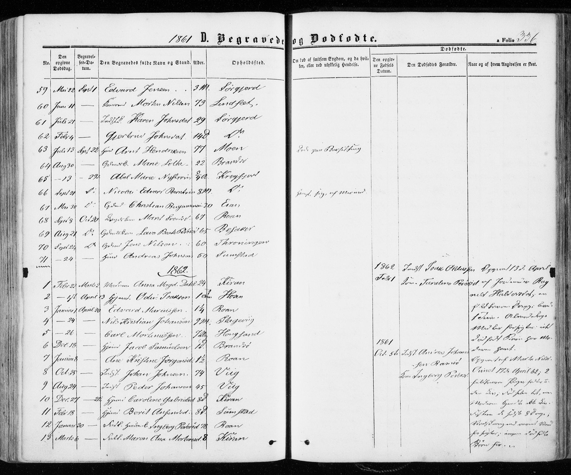 Ministerialprotokoller, klokkerbøker og fødselsregistre - Sør-Trøndelag, SAT/A-1456/657/L0705: Parish register (official) no. 657A06, 1858-1867, p. 336