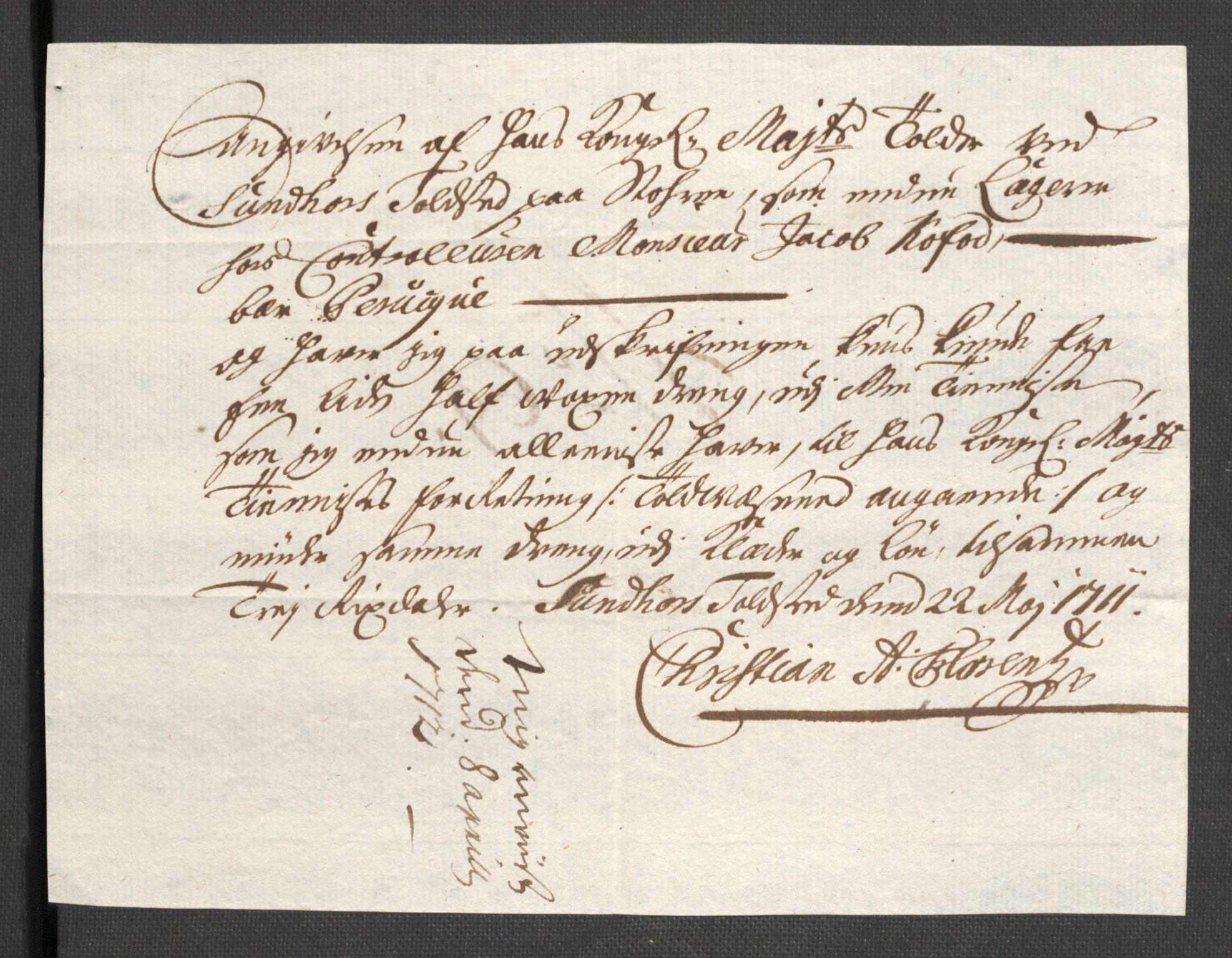 Rentekammeret inntil 1814, Reviderte regnskaper, Fogderegnskap, AV/RA-EA-4092/R48/L2987: Fogderegnskap Sunnhordland og Hardanger, 1711, p. 235