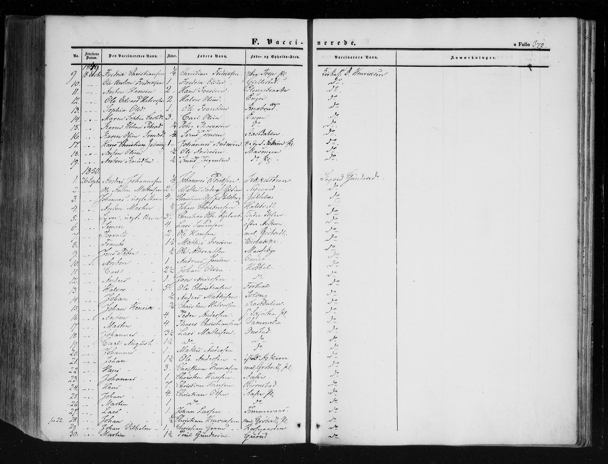 Askim prestekontor Kirkebøker, AV/SAO-A-10900/F/Fa/L0005: Parish register (official) no. 5, 1847-1879, p. 372