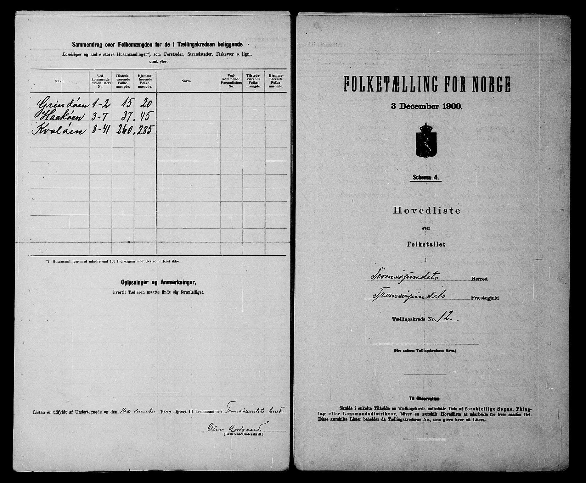 SATØ, 1900 census for Tromsøysund, 1900, p. 28