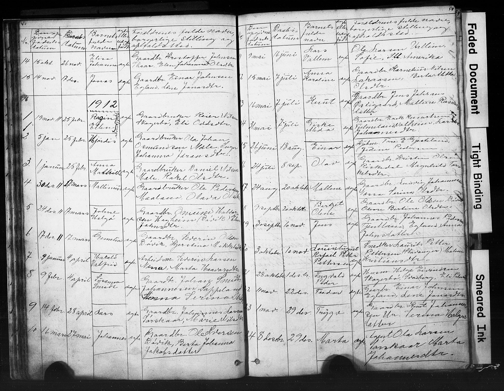 Hjelmeland sokneprestkontor, AV/SAST-A-101843/01/V/L0006: Parish register (copy) no. B 6, 1856-1884, p. 54