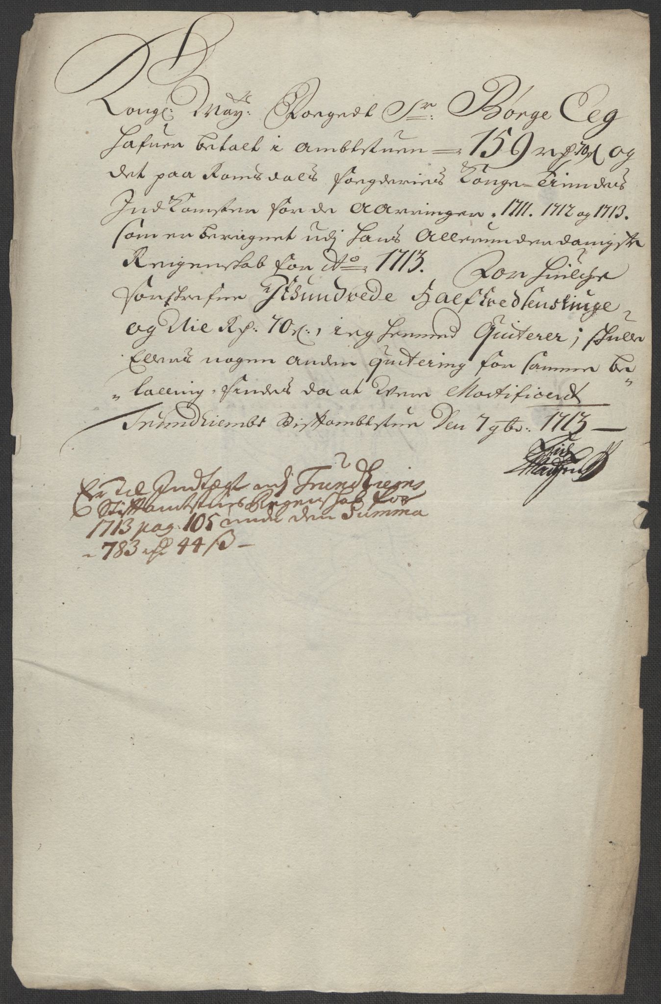 Rentekammeret inntil 1814, Reviderte regnskaper, Fogderegnskap, AV/RA-EA-4092/R55/L3662: Fogderegnskap Romsdal, 1713-1714, p. 270