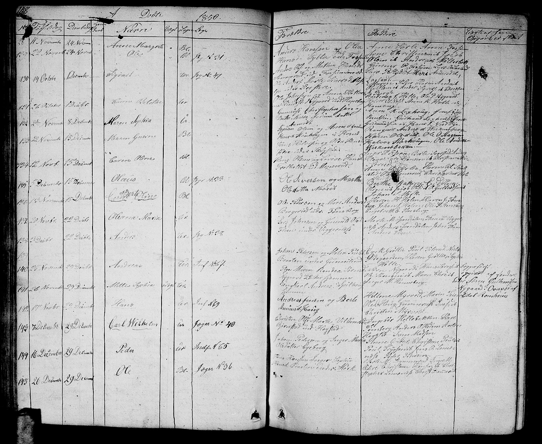 Aurskog prestekontor Kirkebøker, AV/SAO-A-10304a/G/Ga/L0002: Parish register (copy) no. I 2, 1829-1857, p. 158