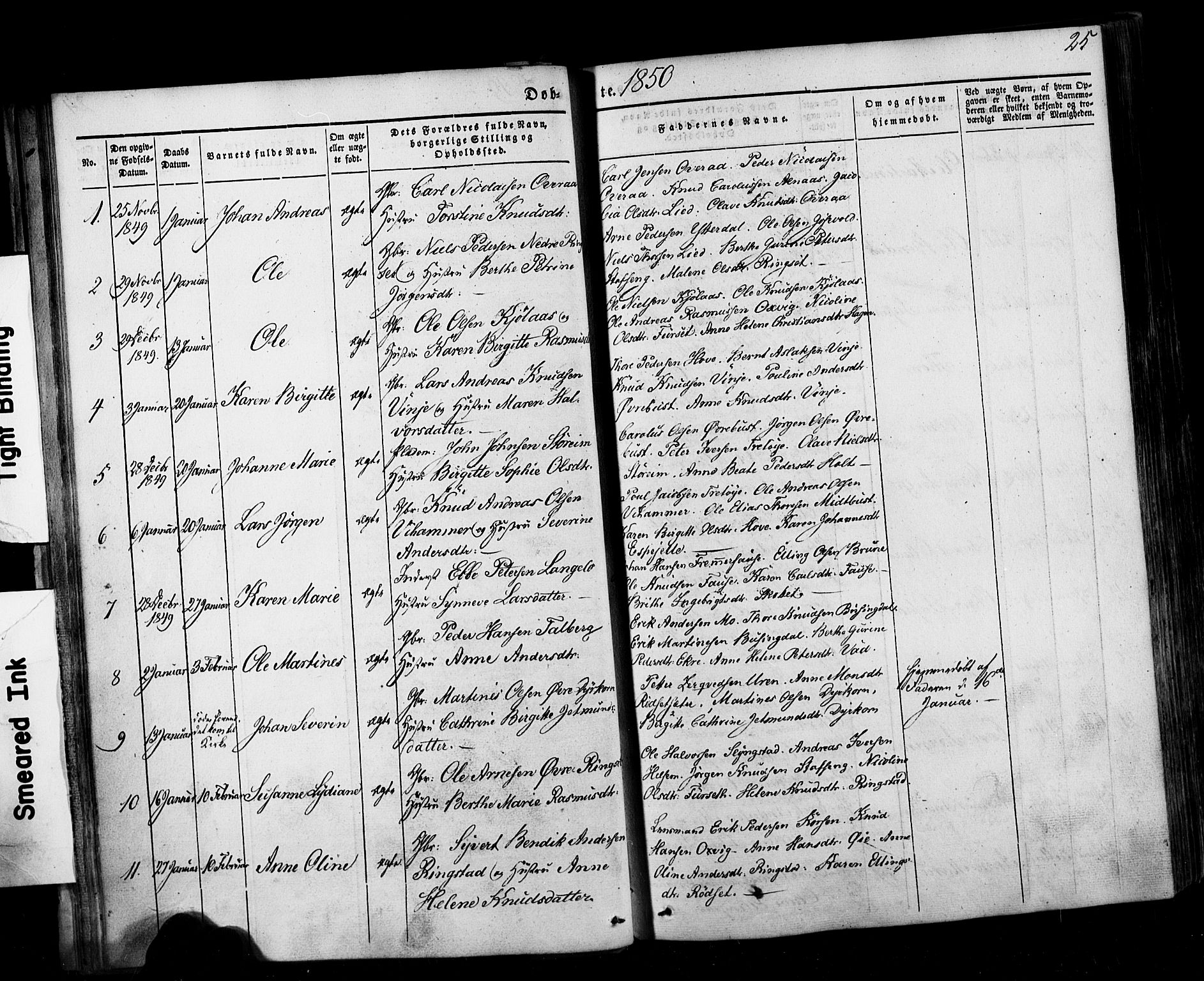 Ministerialprotokoller, klokkerbøker og fødselsregistre - Møre og Romsdal, AV/SAT-A-1454/520/L0275: Parish register (official) no. 520A05, 1844-1881, p. 25