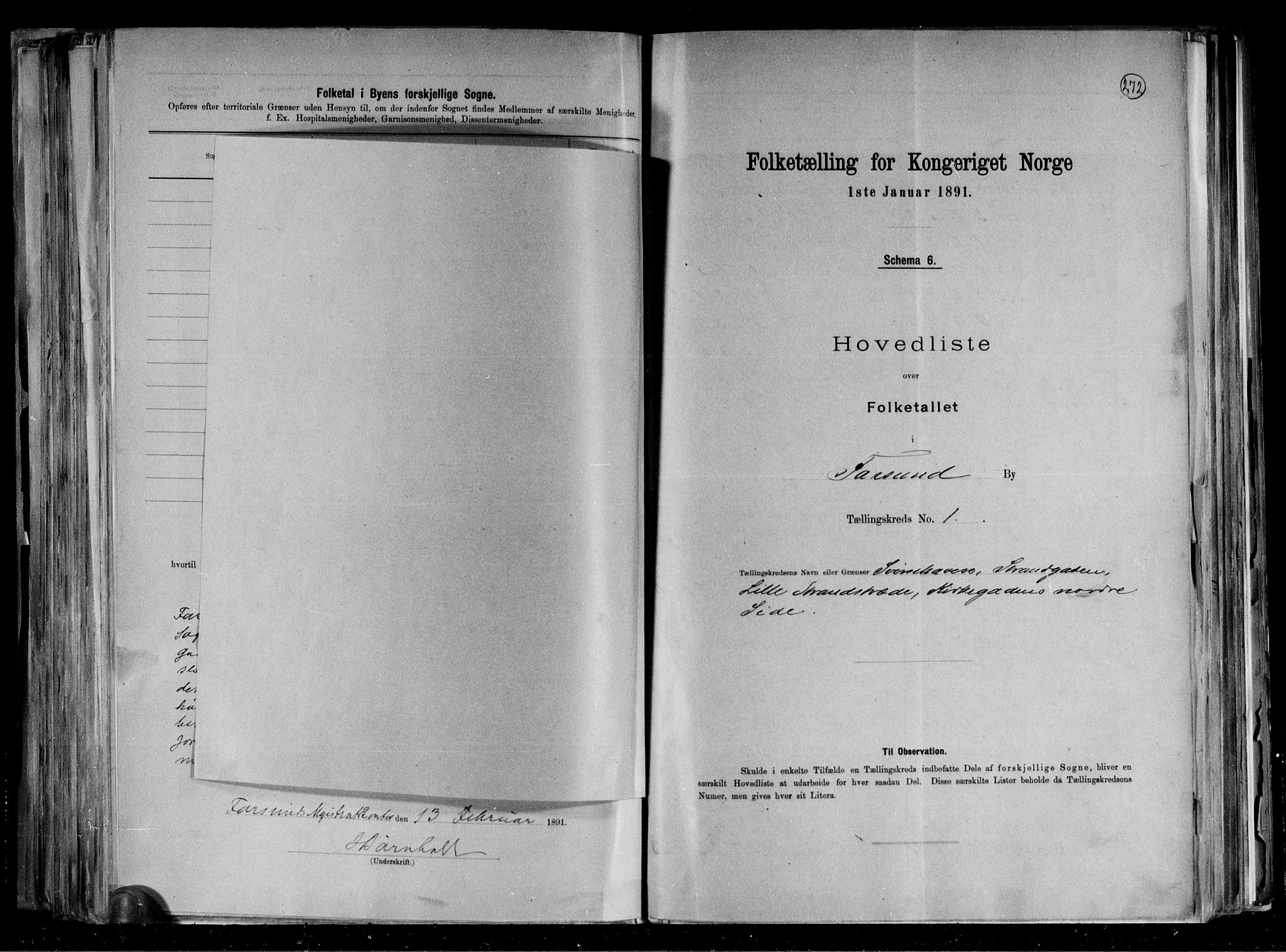 RA, 1891 census for 1003 Farsund, 1891, p. 5