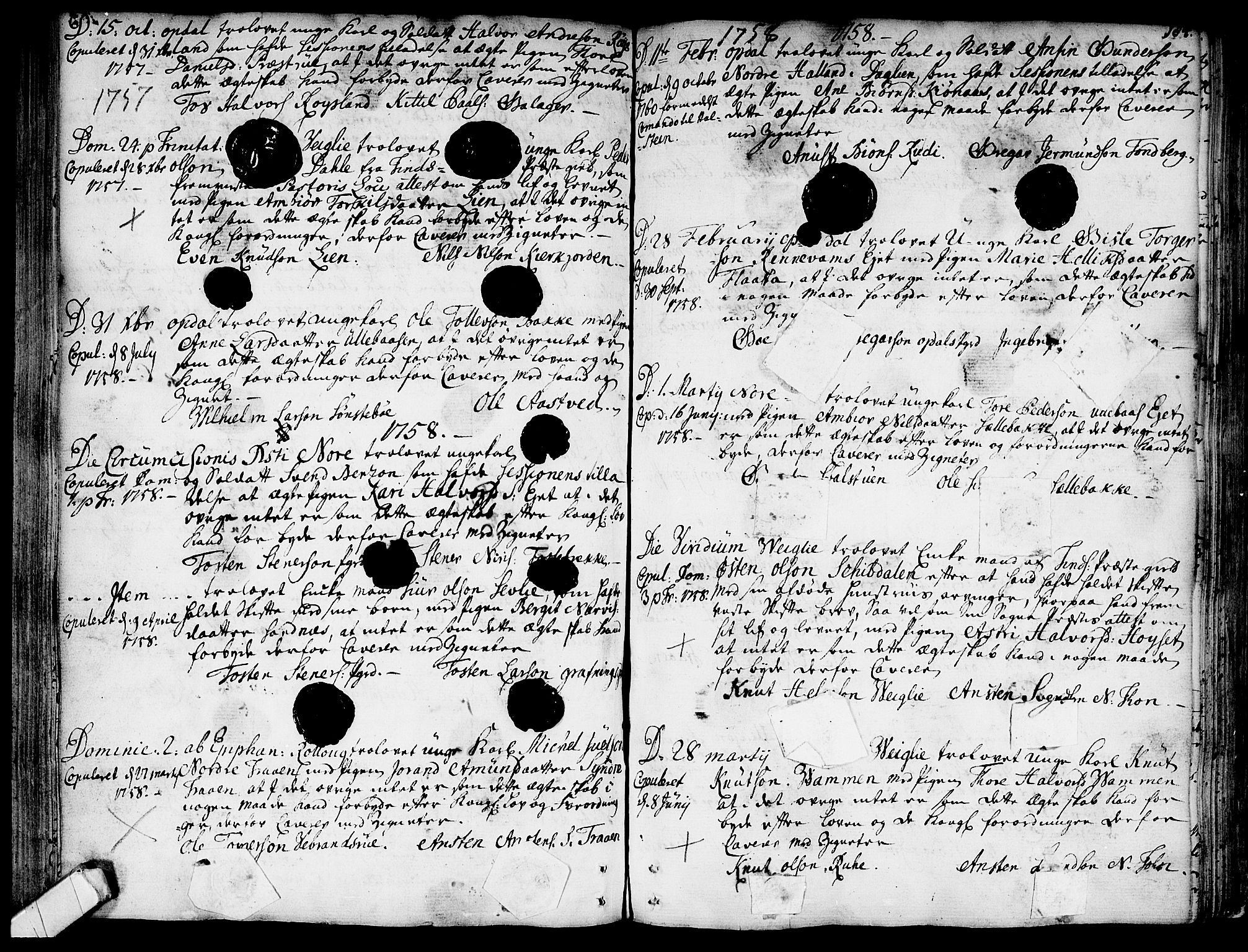 Rollag kirkebøker, SAKO/A-240/F/Fa/L0003: Parish register (official) no. I 3, 1743-1778, p. 184