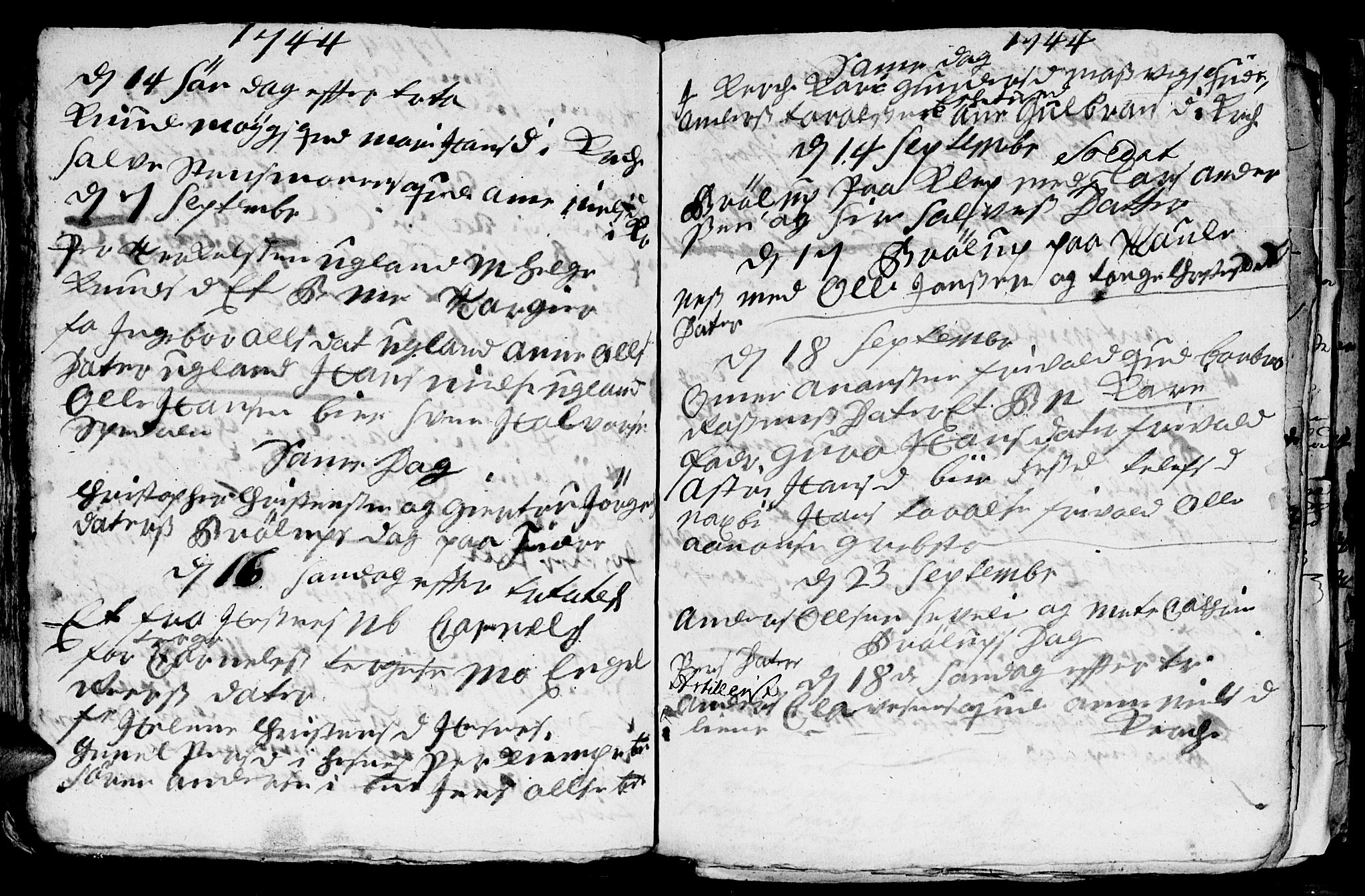 Fjære sokneprestkontor, AV/SAK-1111-0011/F/Fb/L0001: Parish register (copy) no. B 1, 1732-1750, p. 114