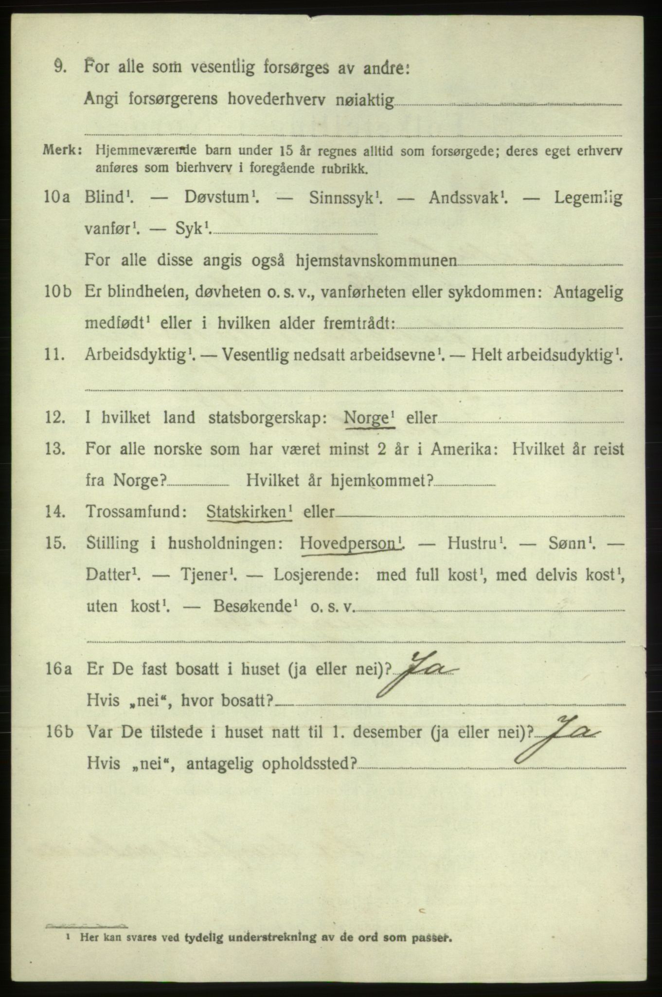 SAB, 1920 census for Vikebygd, 1920, p. 1166