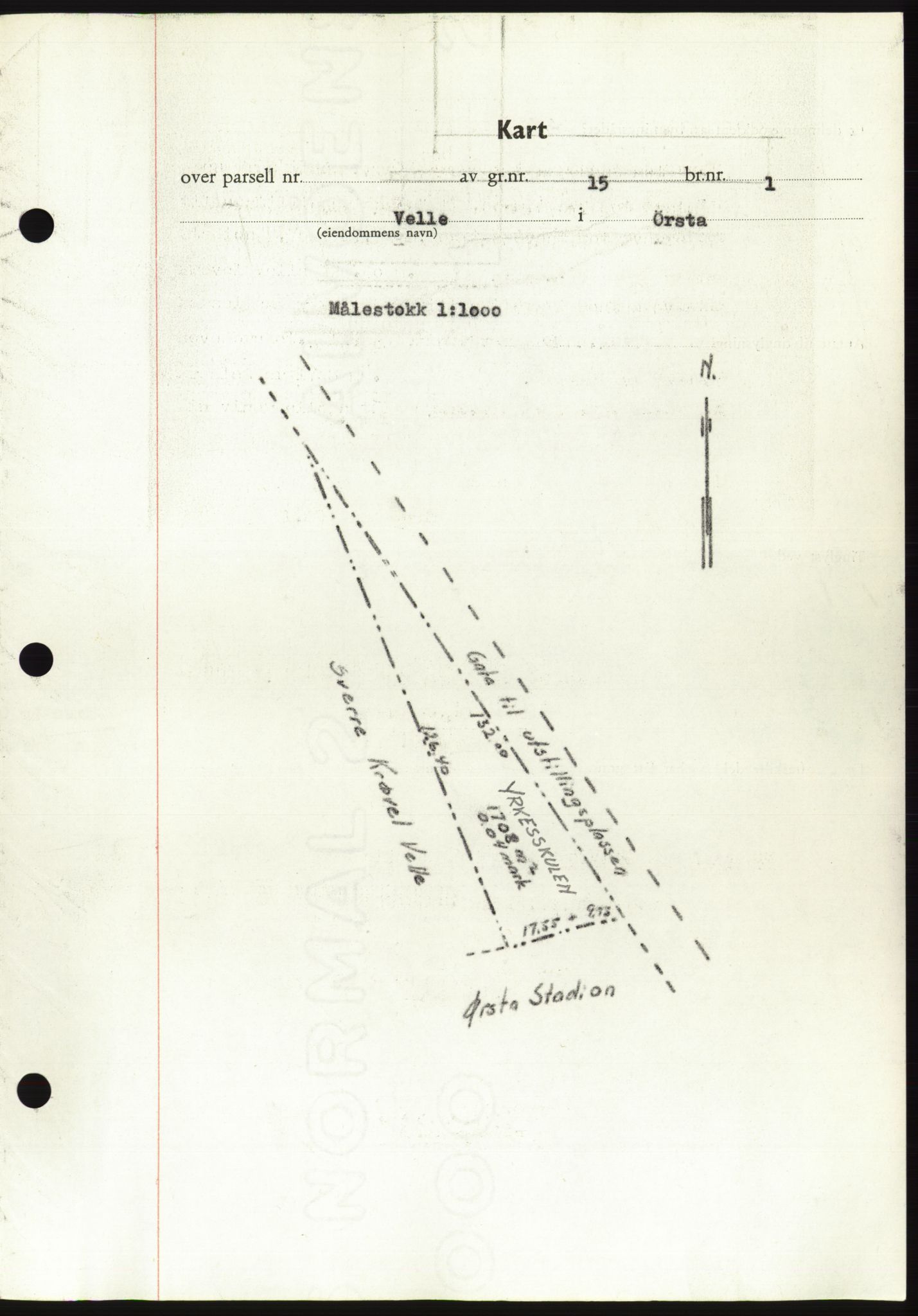 Søre Sunnmøre sorenskriveri, AV/SAT-A-4122/1/2/2C/L0095: Mortgage book no. 21A, 1953-1953, Diary no: : 1309/1953