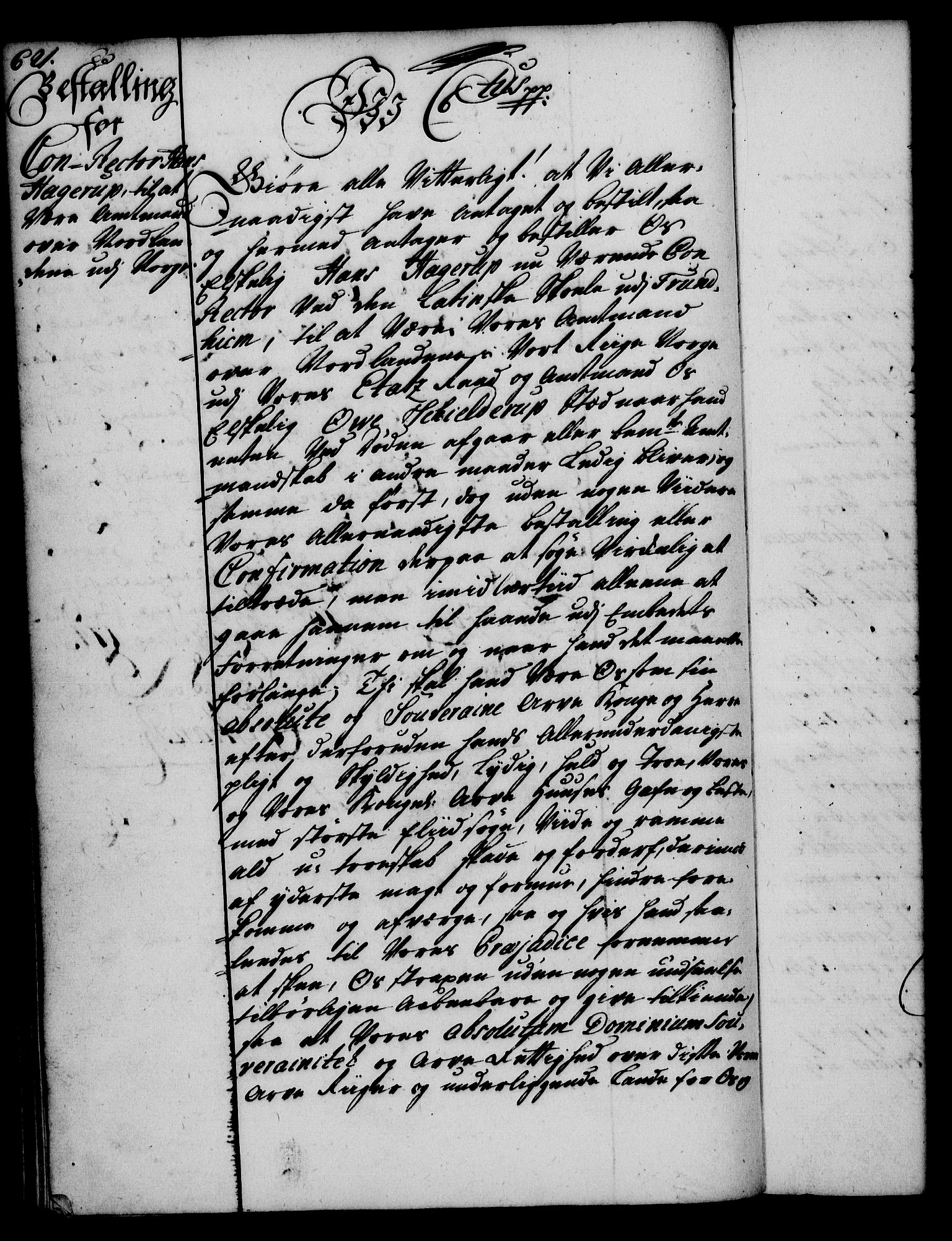 Rentekammeret, Kammerkanselliet, RA/EA-3111/G/Gg/Gge/L0002: Norsk bestallingsprotokoll med register (merket RK 53.26), 1730-1744, p. 621