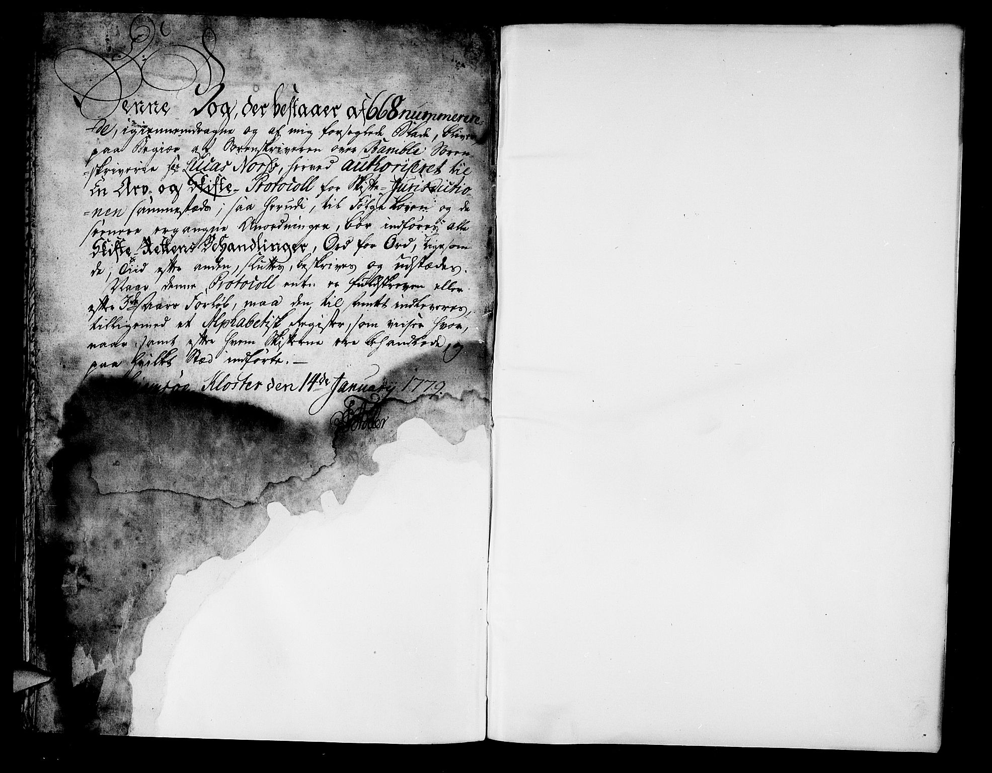 Bamble sorenskriveri, AV/SAKO-A-214/H/Hb/Hba/Hbaa/L0010b: Skifteprotokoll, 1781-1784