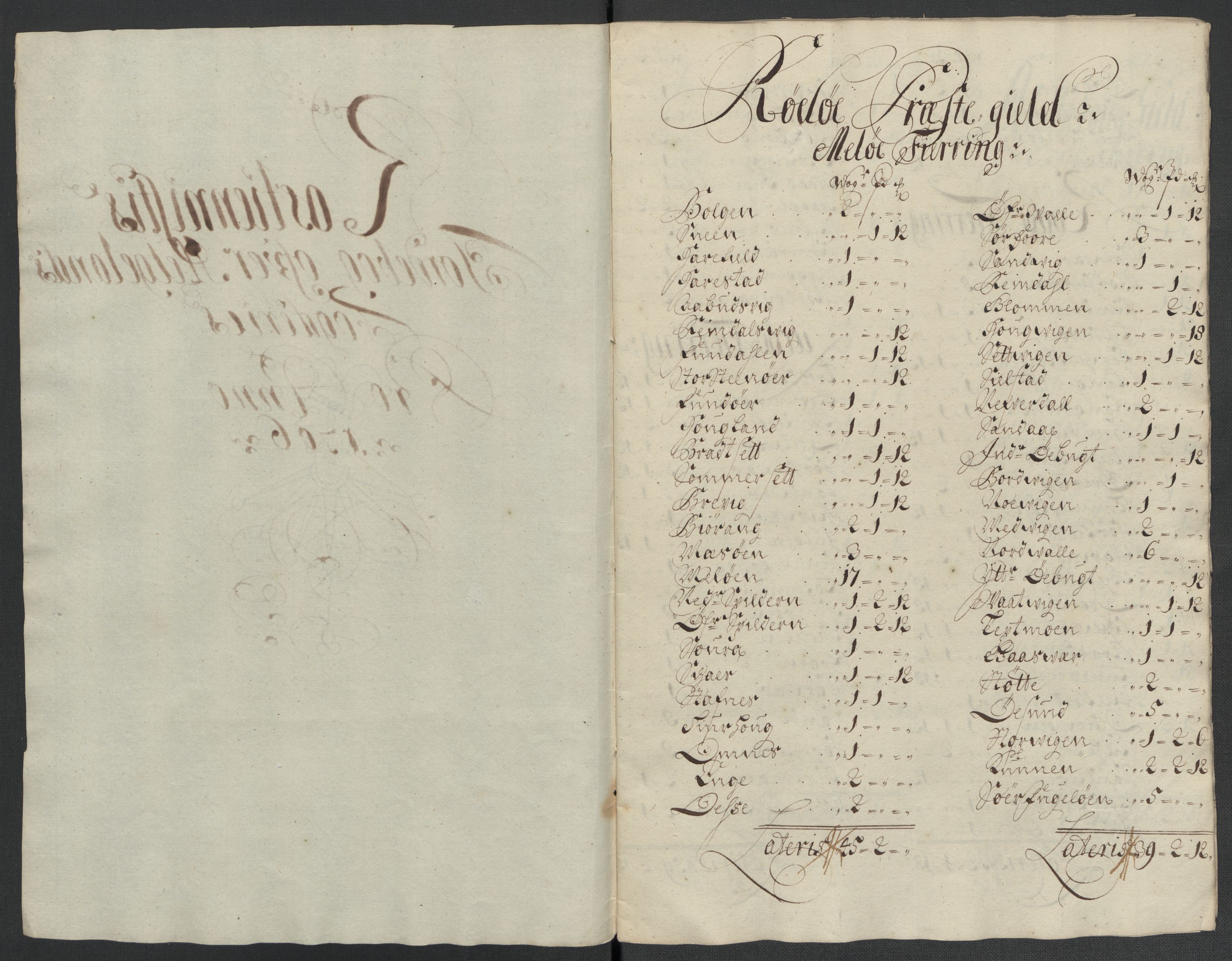 Rentekammeret inntil 1814, Reviderte regnskaper, Fogderegnskap, RA/EA-4092/R65/L4509: Fogderegnskap Helgeland, 1706-1707, p. 101