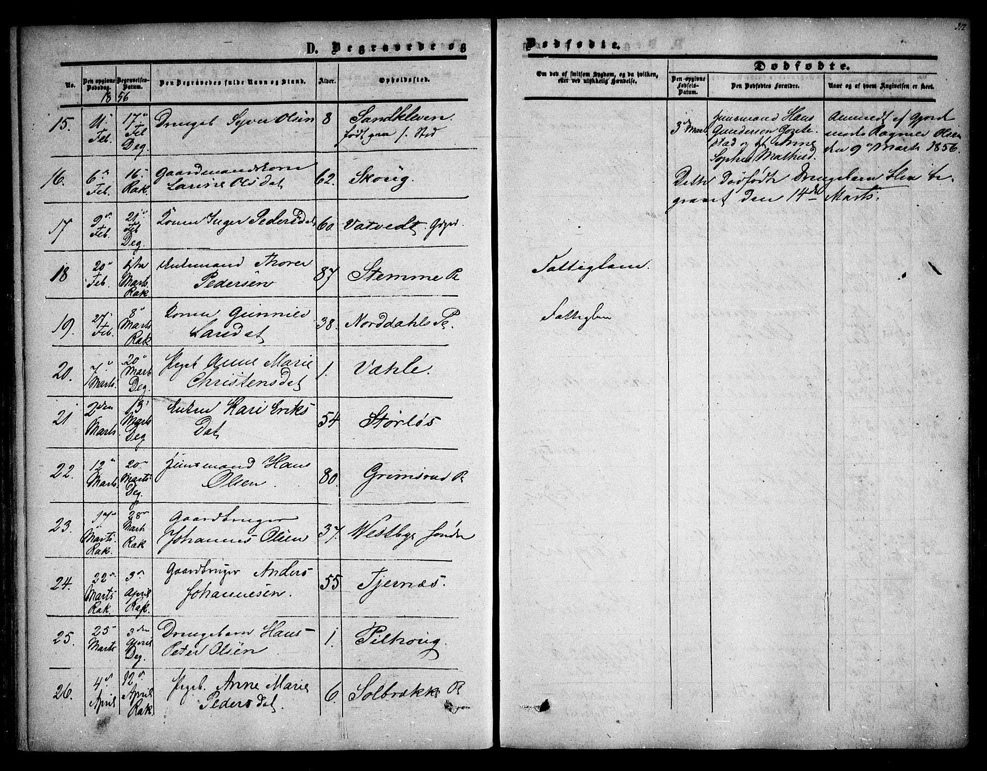 Rakkestad prestekontor Kirkebøker, AV/SAO-A-2008/F/Fa/L0009: Parish register (official) no. I 9, 1850-1856, p. 312