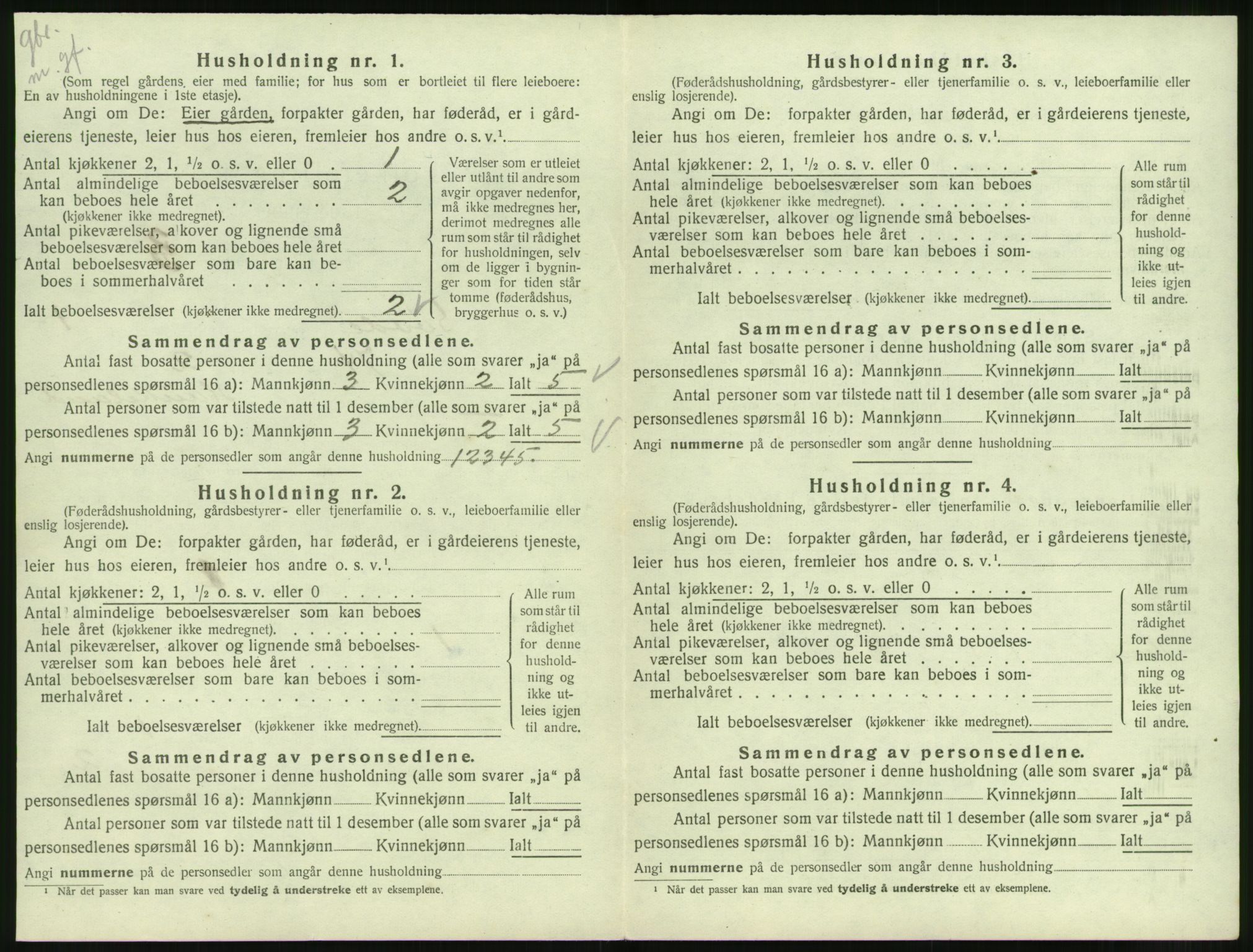 SAT, 1920 census for Syvde, 1920, p. 41