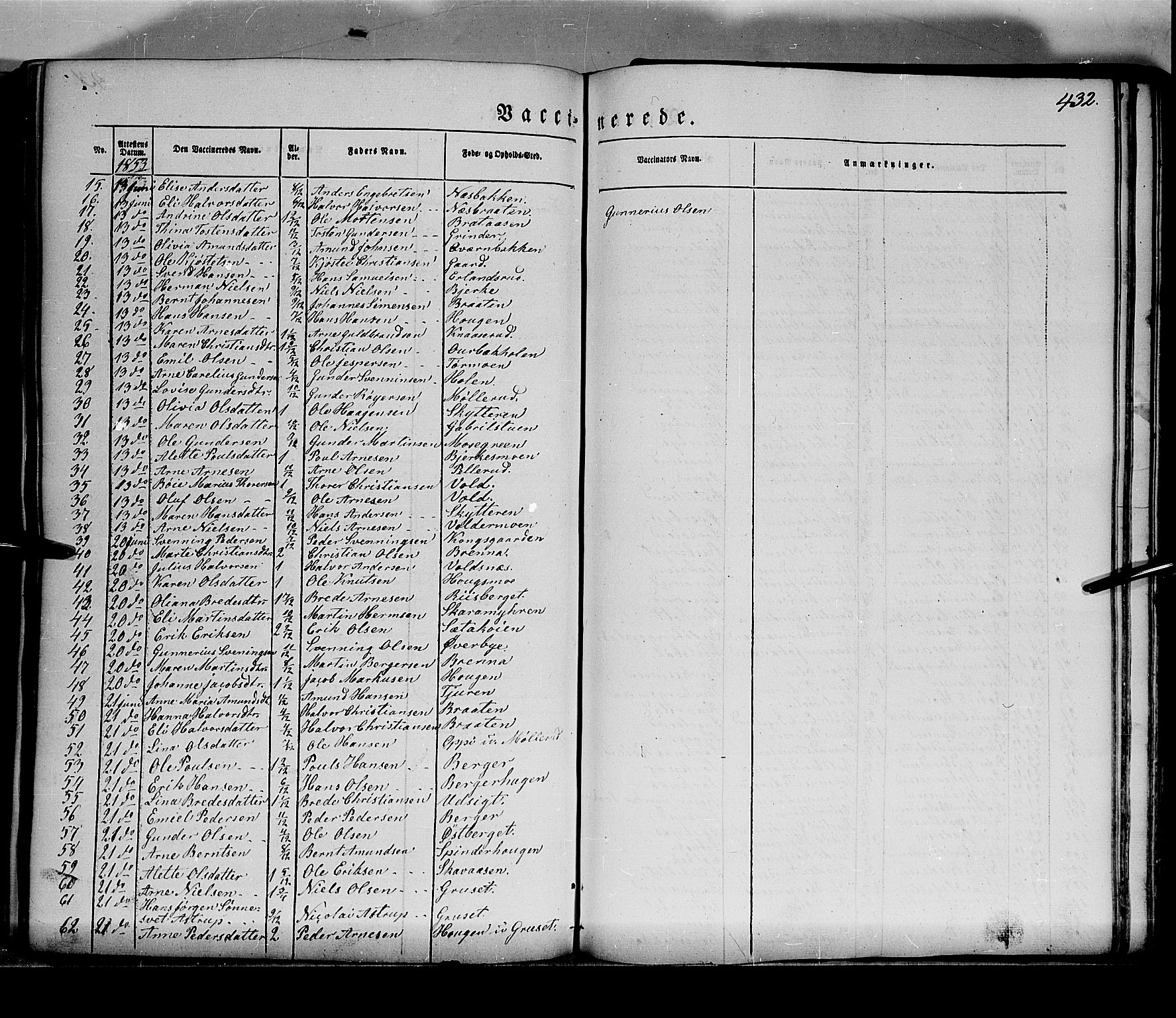 Grue prestekontor, AV/SAH-PREST-036/H/Ha/Haa/L0008: Parish register (official) no. 8, 1847-1858, p. 432