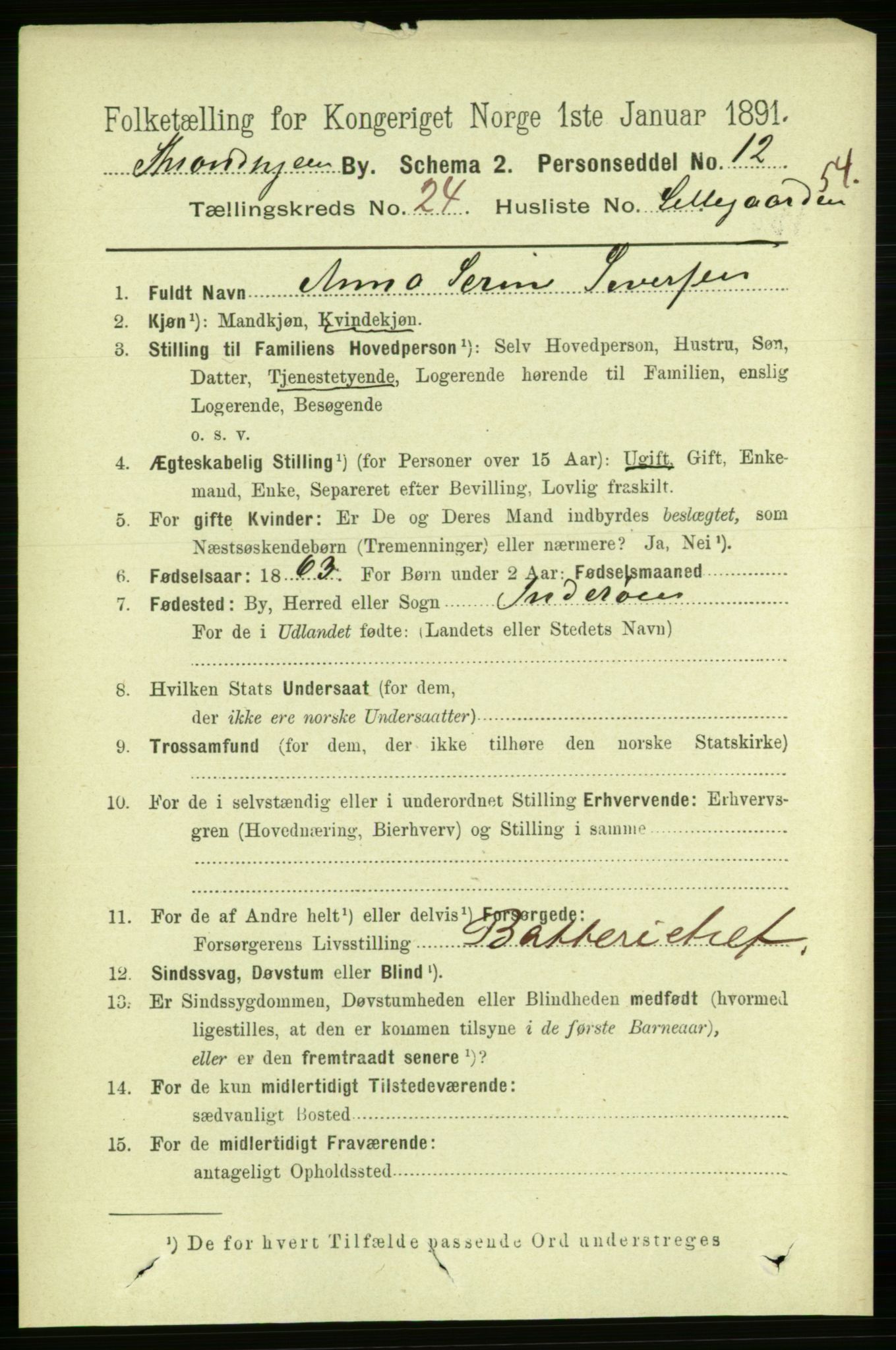 RA, 1891 census for 1601 Trondheim, 1891, p. 18724