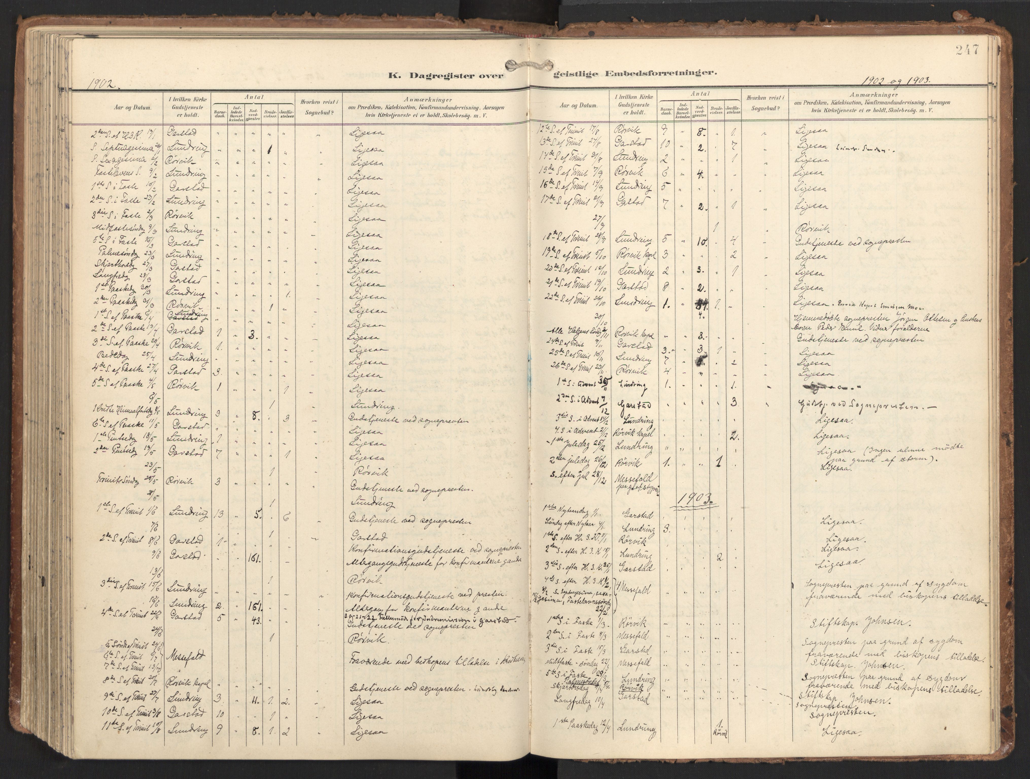 Ministerialprotokoller, klokkerbøker og fødselsregistre - Nord-Trøndelag, AV/SAT-A-1458/784/L0677: Parish register (official) no. 784A12, 1900-1920, p. 247