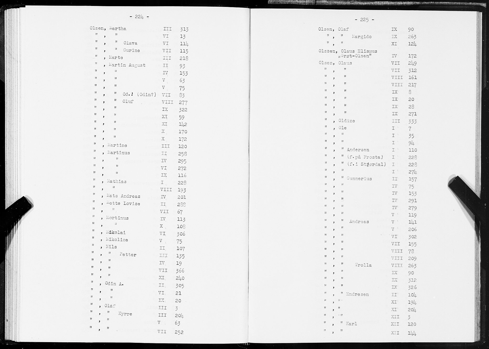 SAT, 1875 census for 1601 Trondheim, 1875, p. 224-225