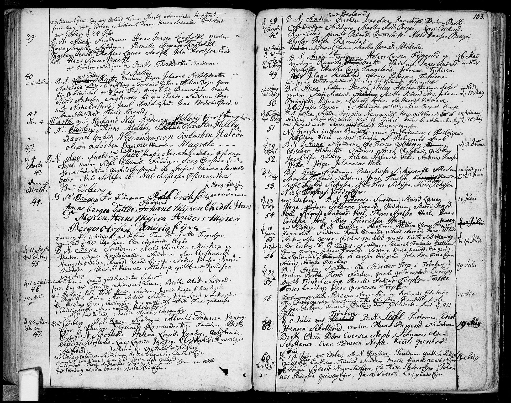 Eidsberg prestekontor Kirkebøker, SAO/A-10905/F/Fa/L0004: Parish register (official) no. I 4, 1759-1788, p. 153