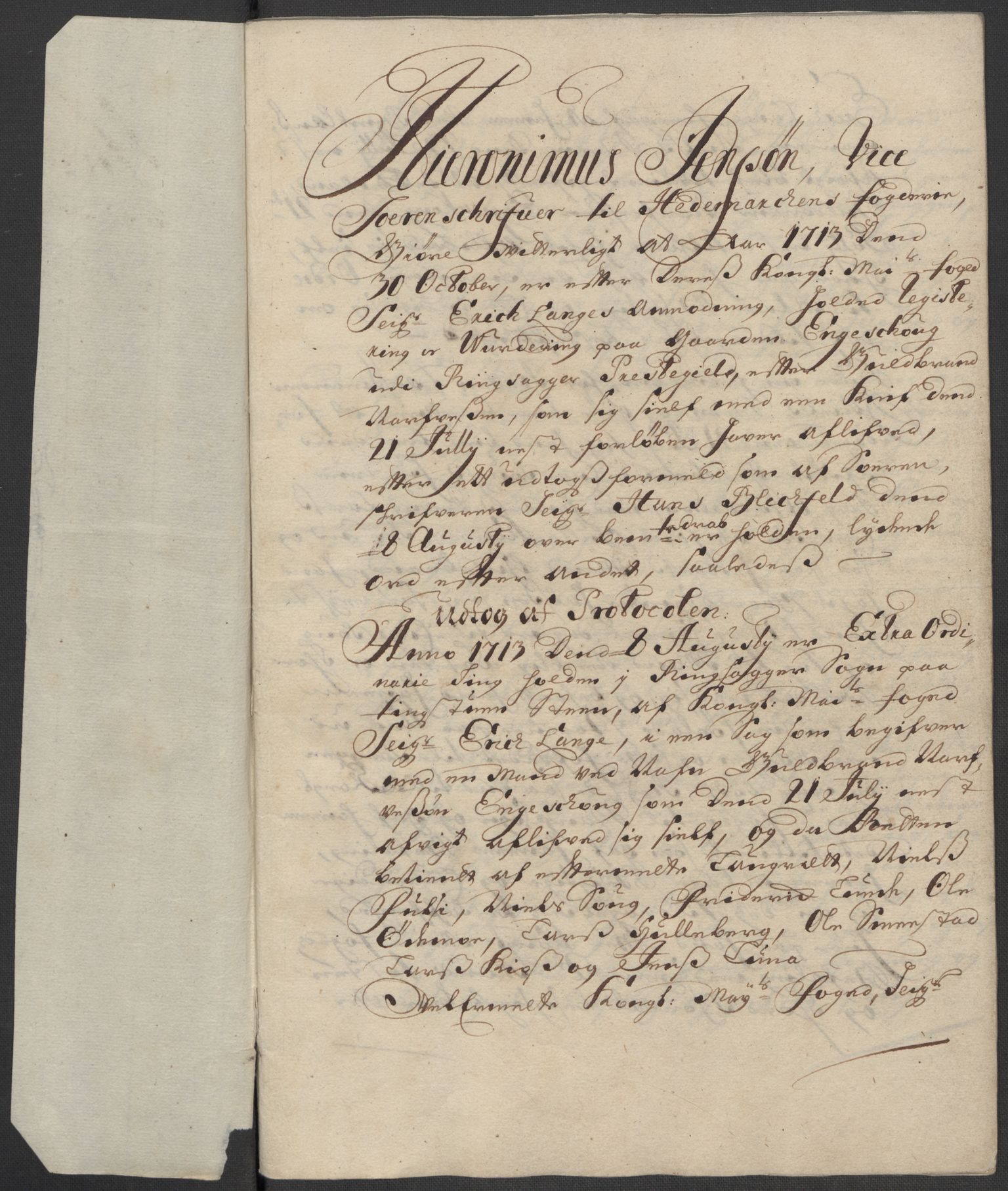 Rentekammeret inntil 1814, Reviderte regnskaper, Fogderegnskap, RA/EA-4092/R16/L1050: Fogderegnskap Hedmark, 1713, p. 296