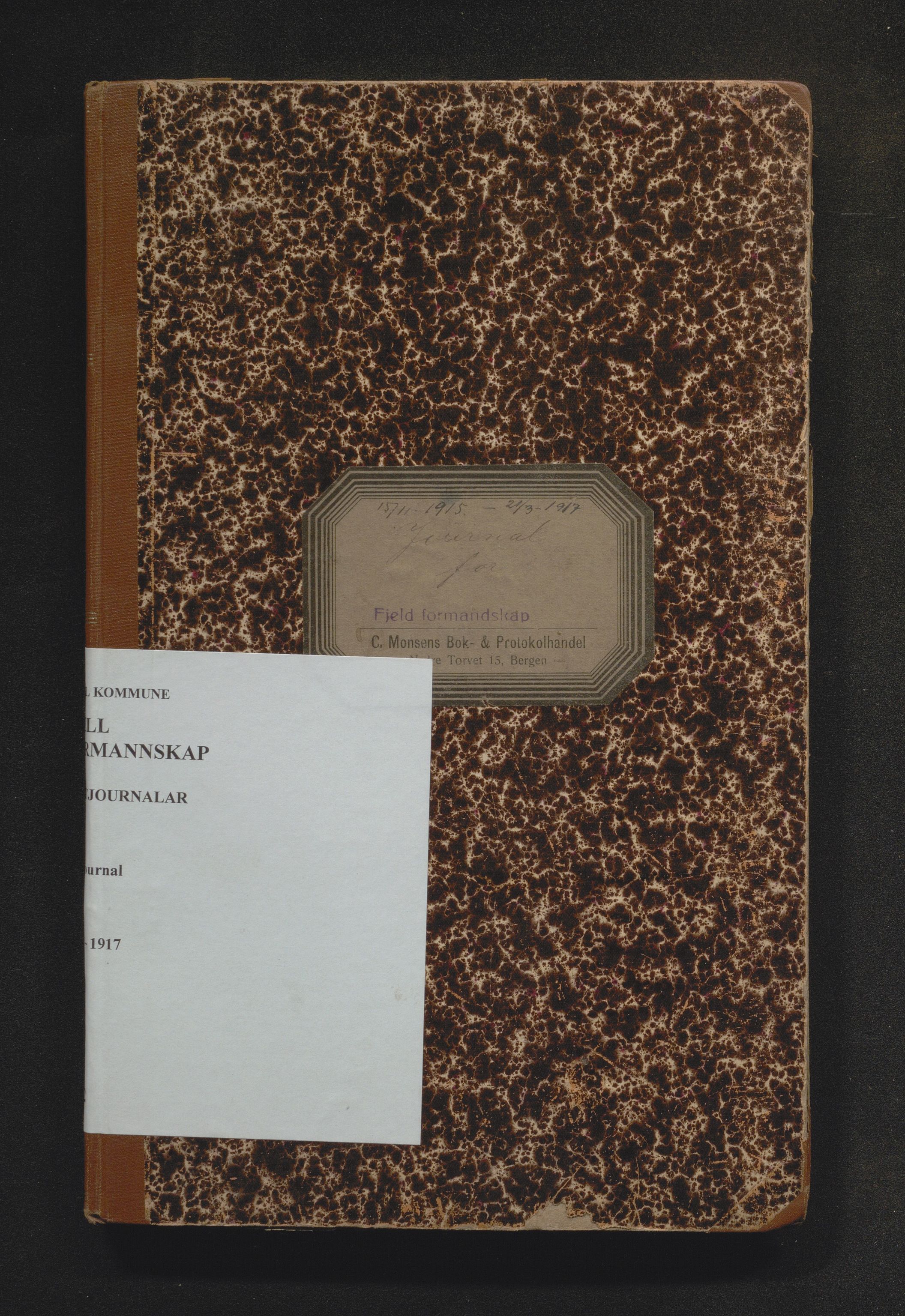 Fjell kommune. Formannskapet, IKAH/1246-021/C/Ca/L0002: Postjournal for formannskapet, 1915-1917