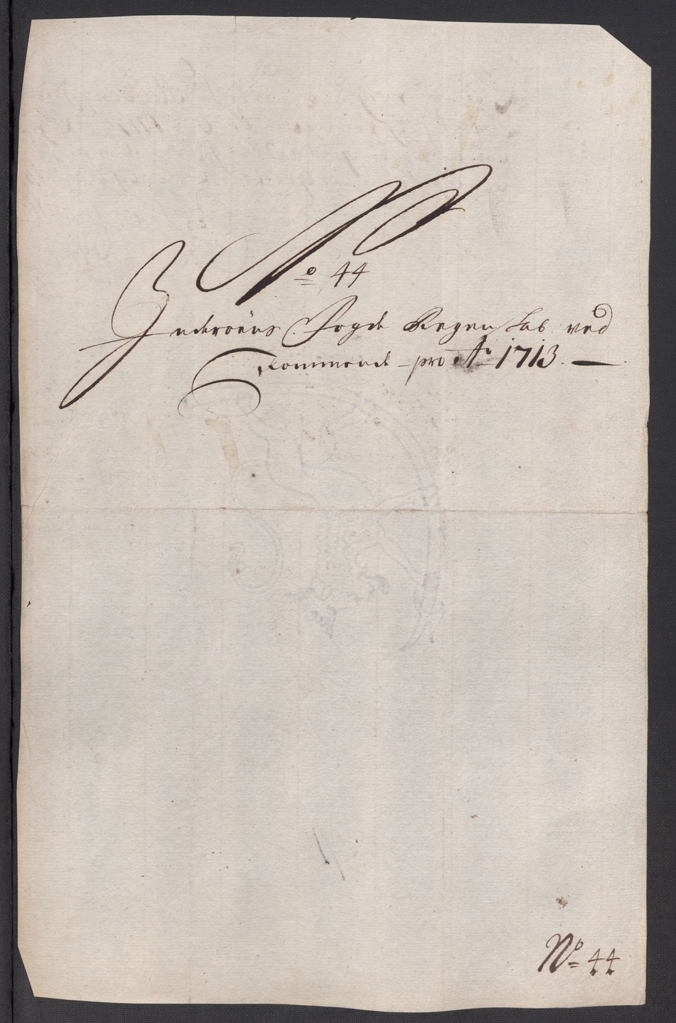 Rentekammeret inntil 1814, Reviderte regnskaper, Fogderegnskap, RA/EA-4092/R63/L4321: Fogderegnskap Inderøy, 1713, p. 367