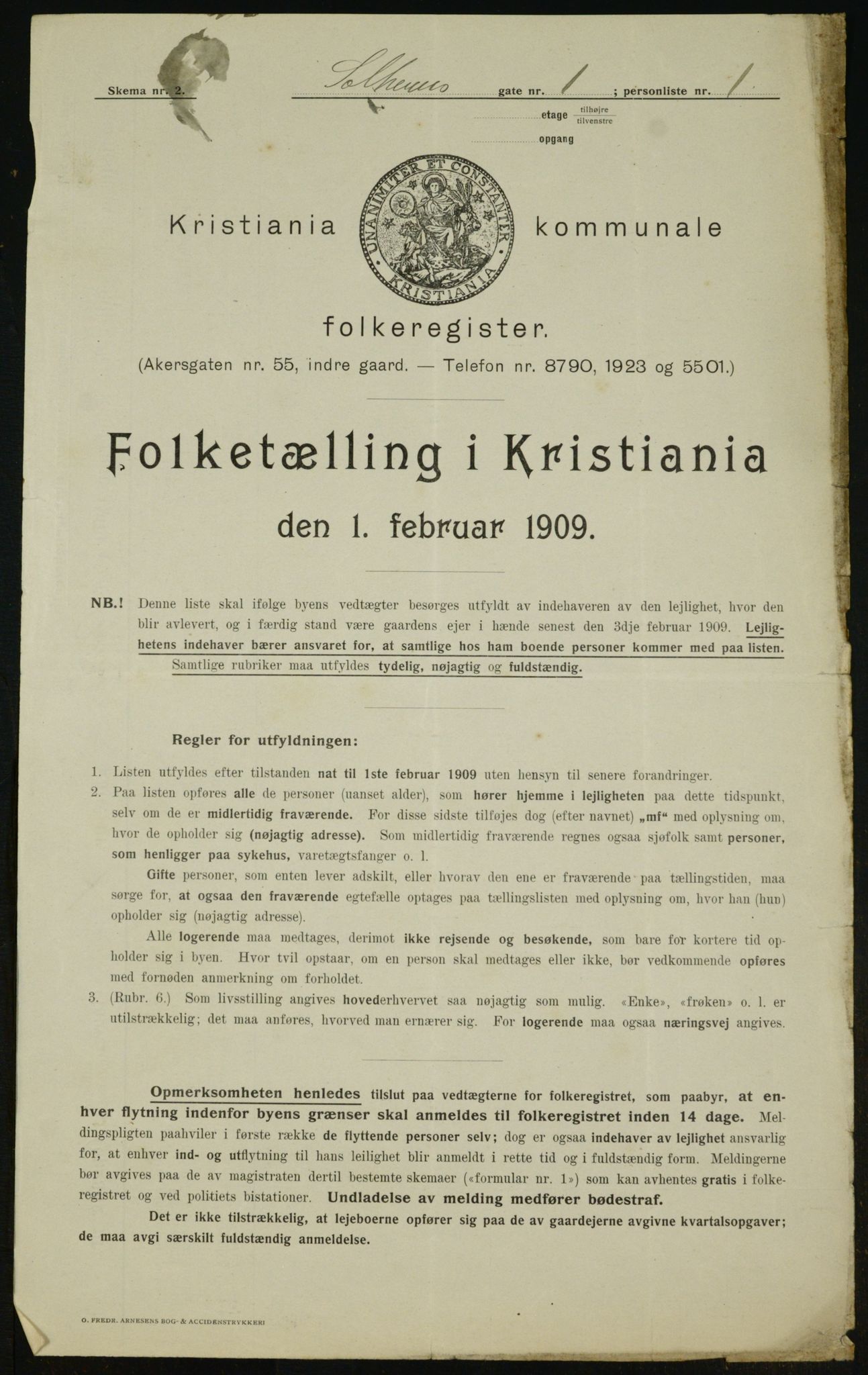 OBA, Municipal Census 1909 for Kristiania, 1909, p. 90242