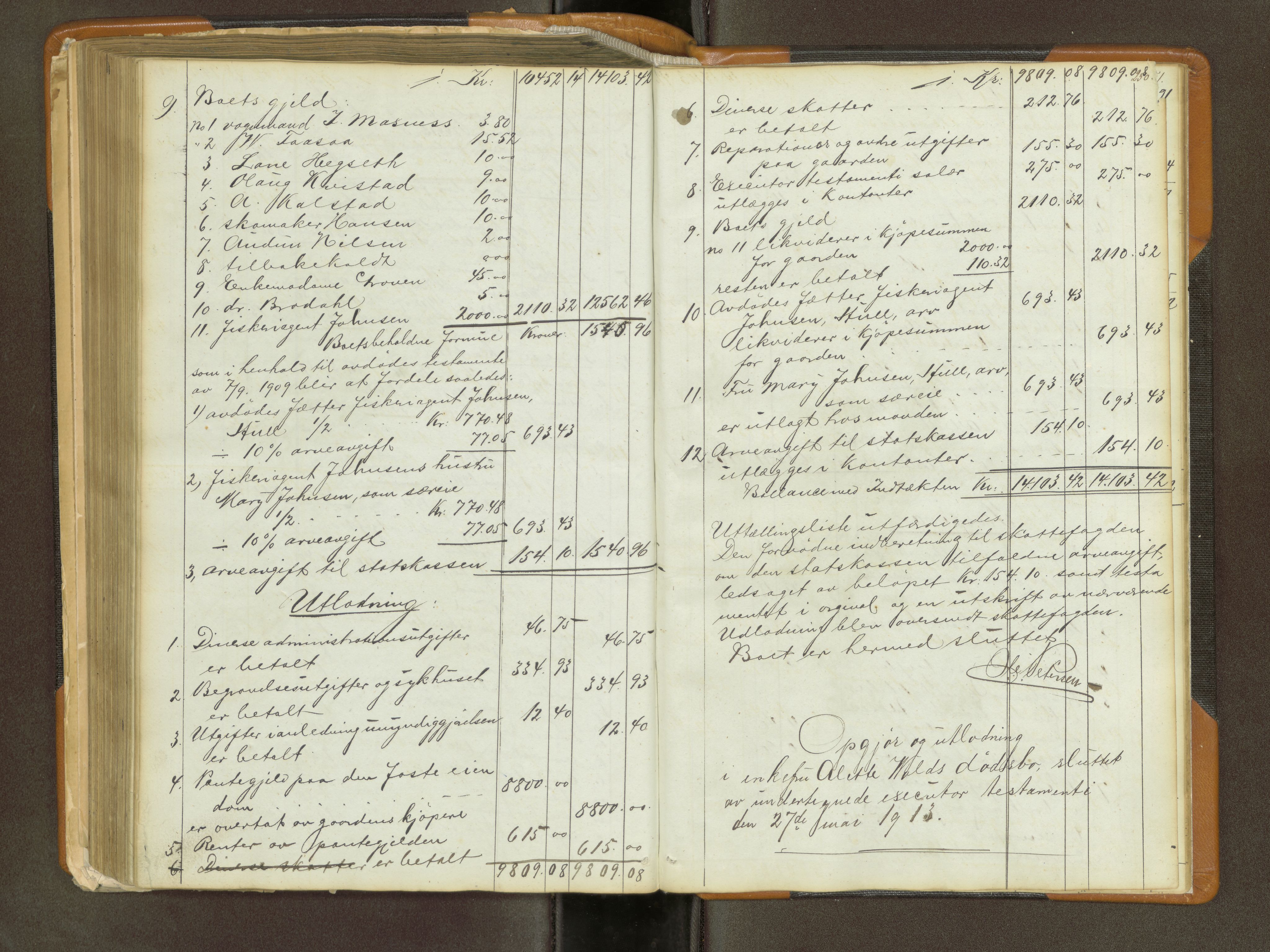 Trondheim byfogd, AV/SAT-A-0003/1/3/3Ad/L001: Skifteprotokoll - samfrendeskifter, 1844-1917, p. 250