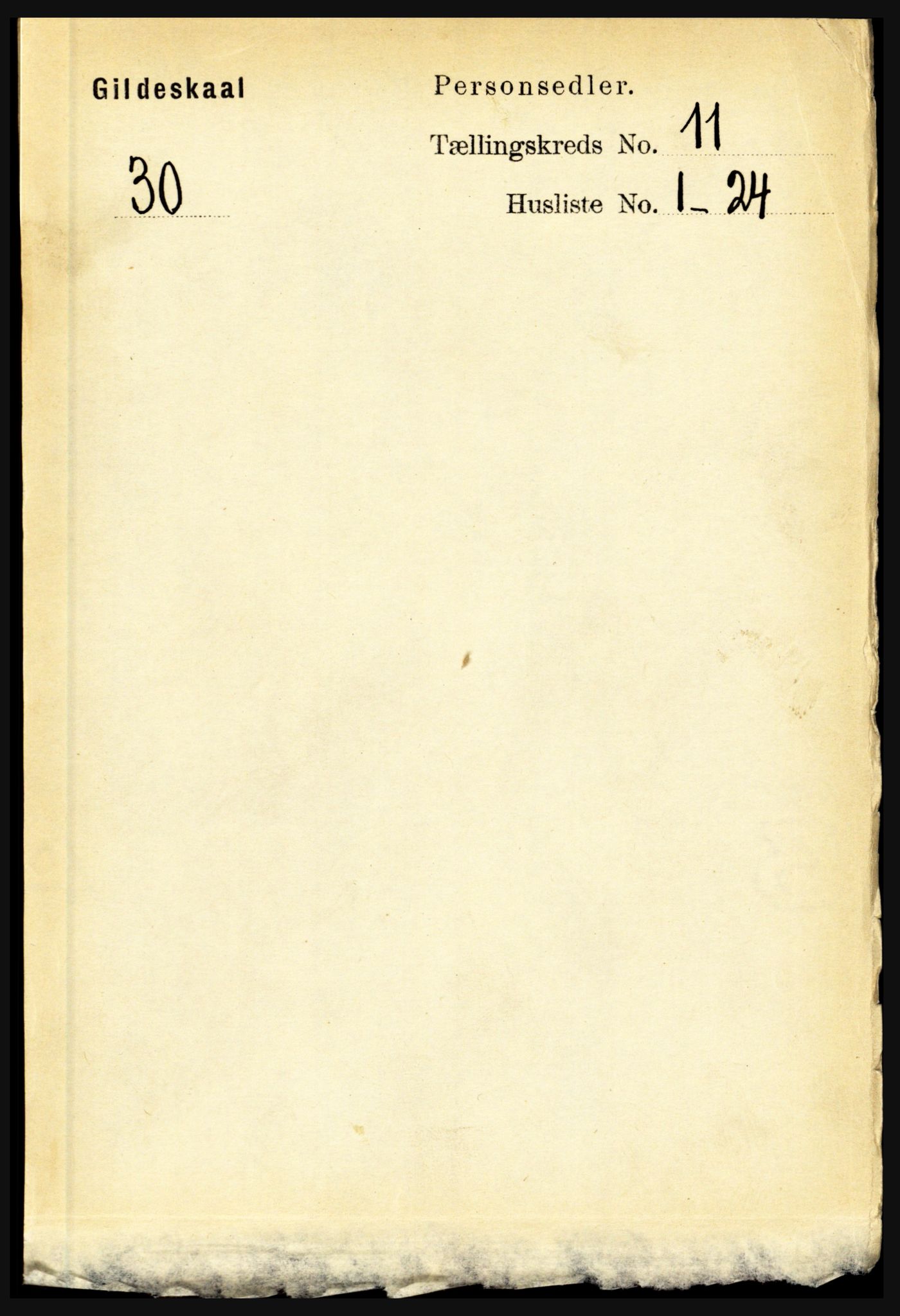 RA, 1891 census for 1838 Gildeskål, 1891, p. 3200