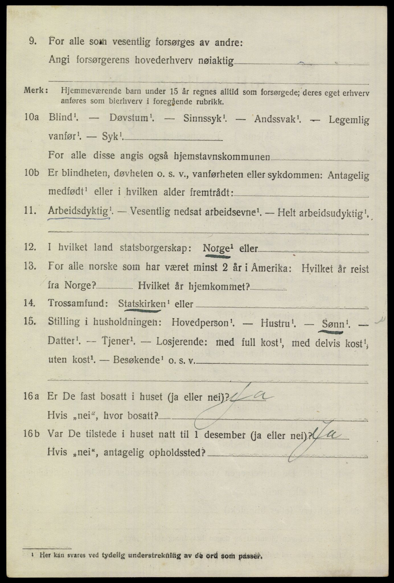 SAST, 1920 census for Gjesdal, 1920, p. 3773