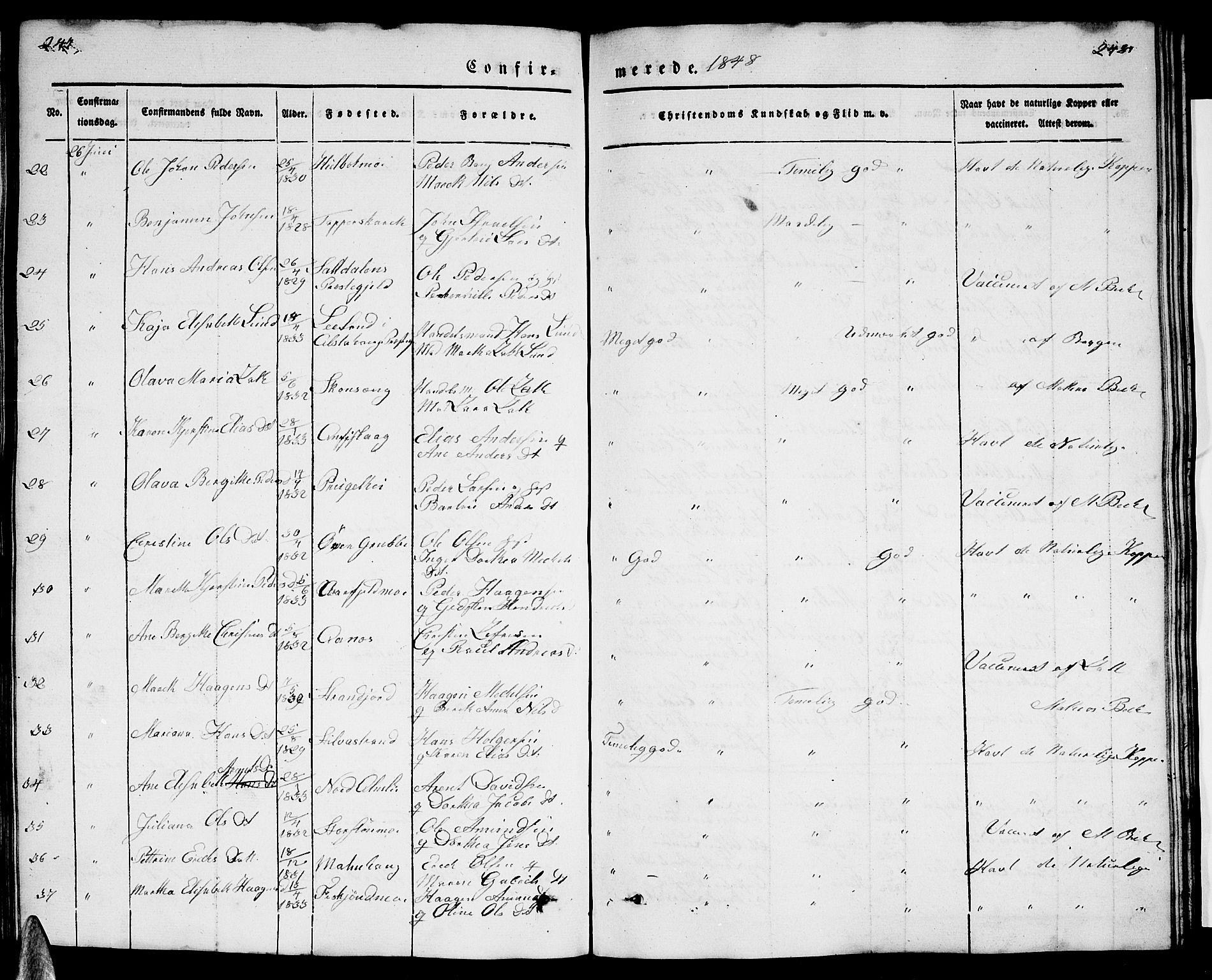 Ministerialprotokoller, klokkerbøker og fødselsregistre - Nordland, AV/SAT-A-1459/827/L0413: Parish register (copy) no. 827C02, 1842-1852, p. 247-248