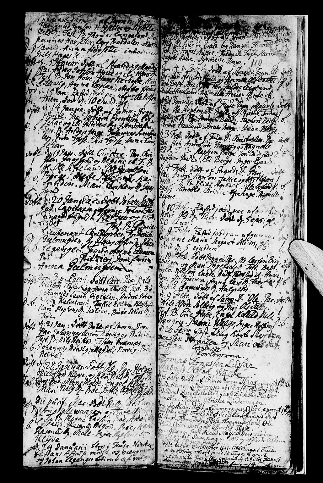 Os sokneprestembete, SAB/A-99929: Parish register (official) no. A 8, 1760-1765, p. 110