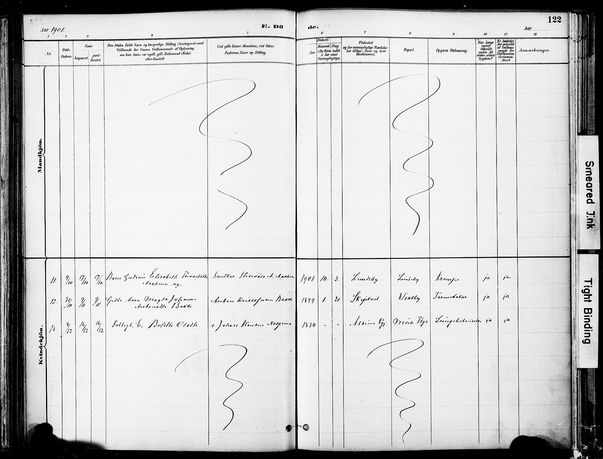 Spydeberg prestekontor Kirkebøker, AV/SAO-A-10924/F/Fa/L0008: Parish register (official) no. I 8, 1886-1900, p. 122